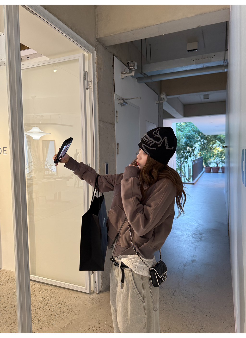 LelyMooch 裏起毛ジップアップフーディー　LEM275