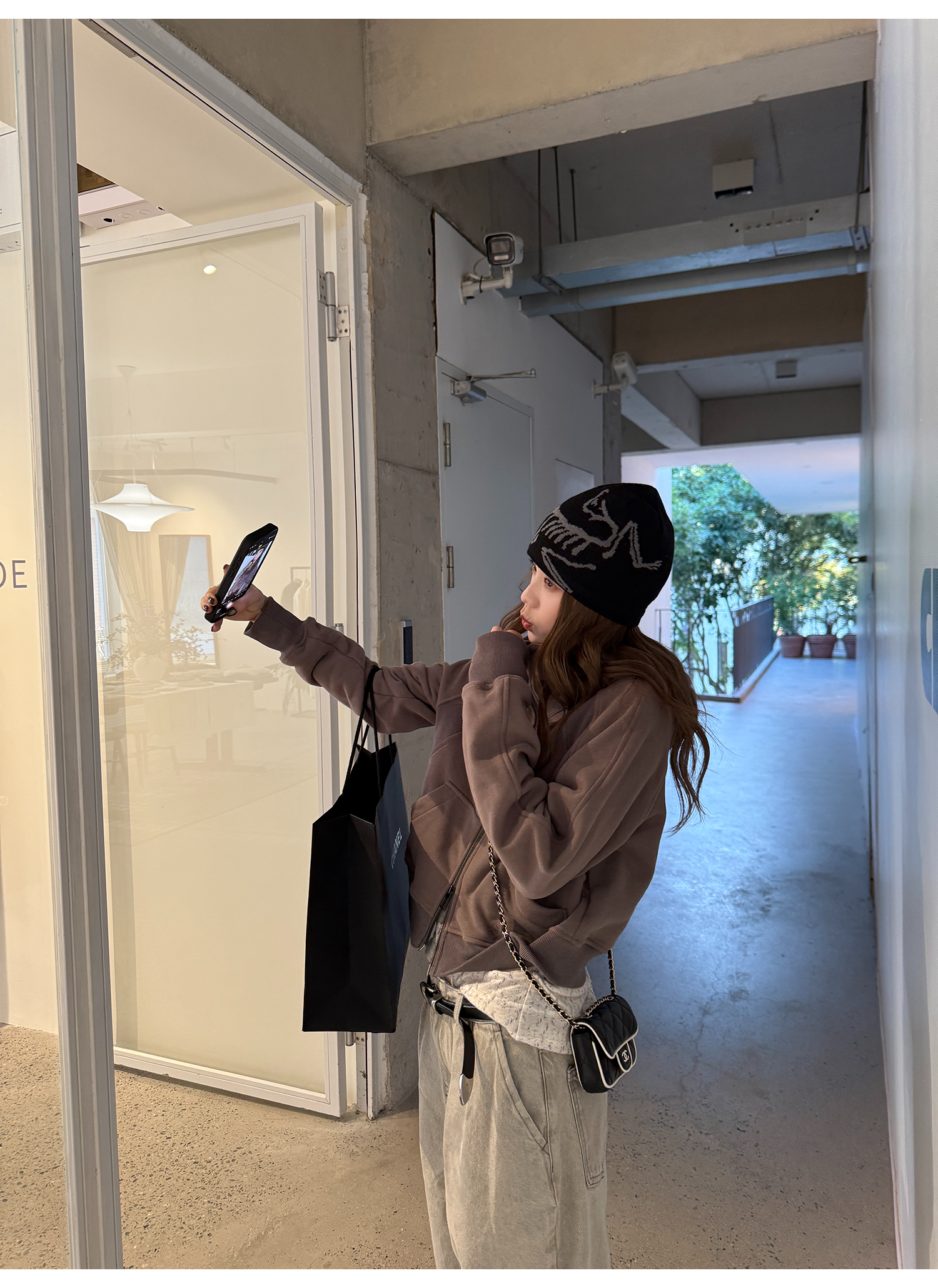 LelyMooch 裏起毛ジップアップフーディー　LEM275