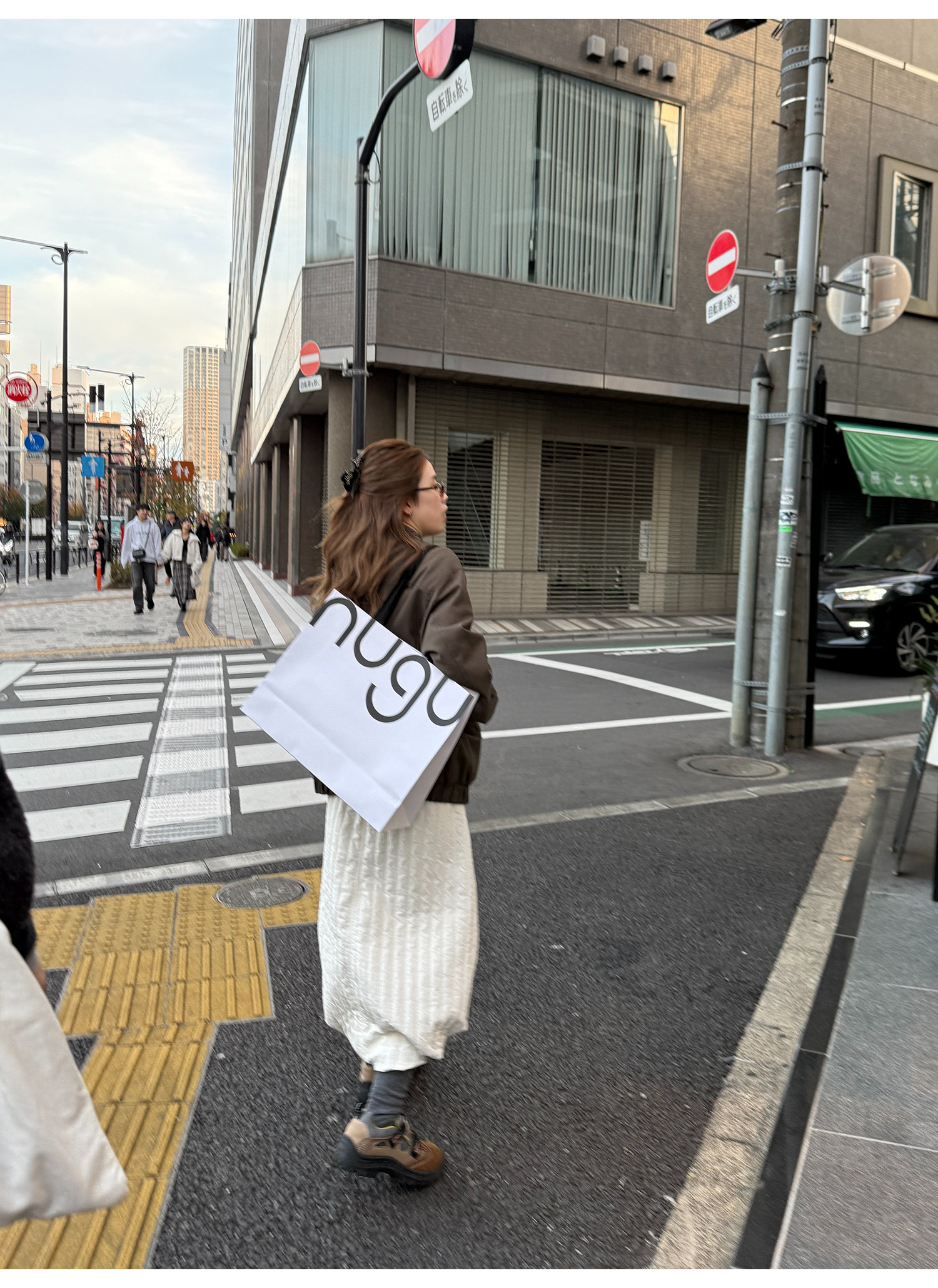 LelyMooch ドロスト ロングスカート シワ感素材 前後差  LEM288