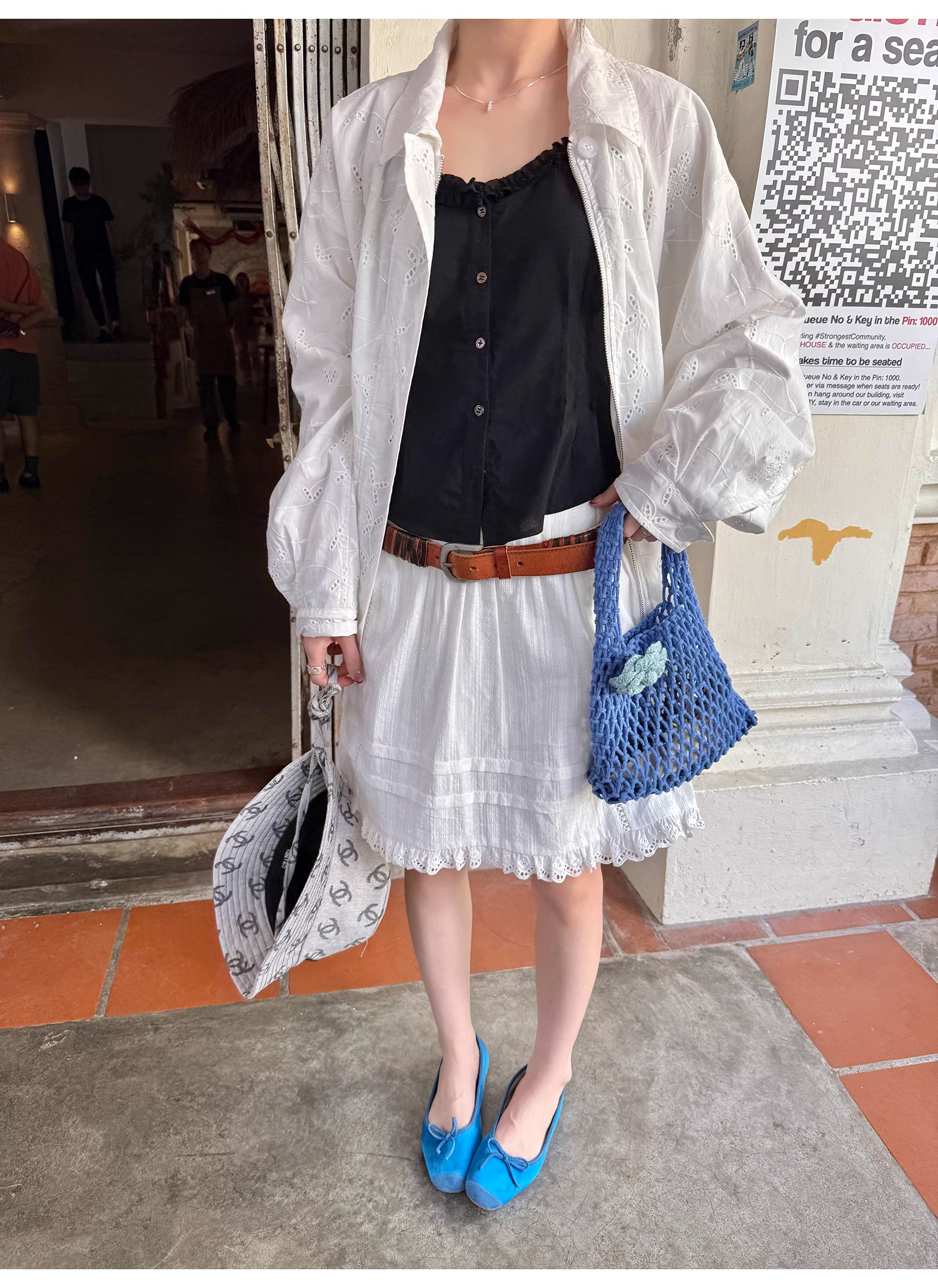 LelyMooch  白 スカート ミニ 透け防止  LEM105