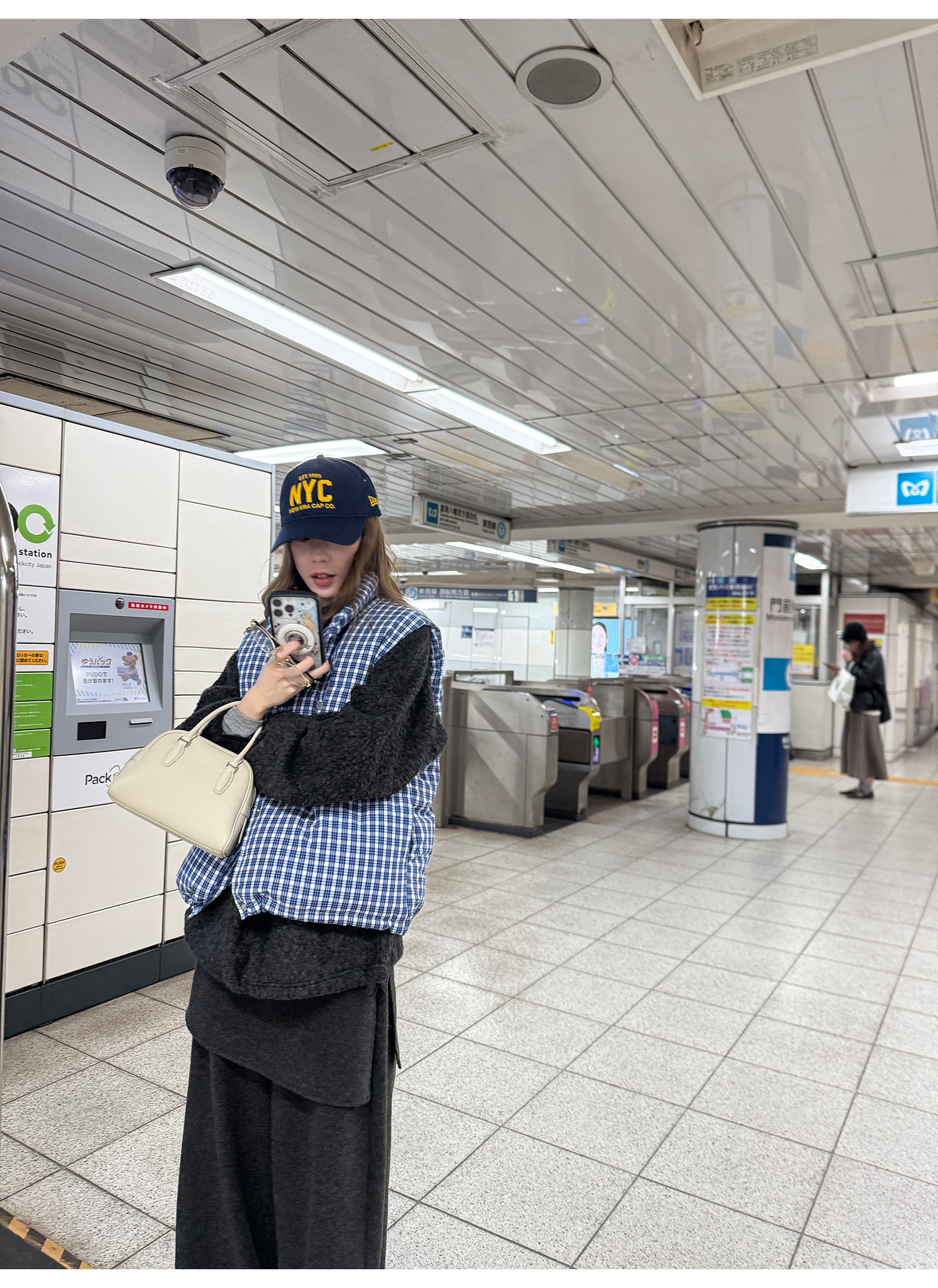 LelyMooch レイヤード風 ワイドパンツ  LEM283