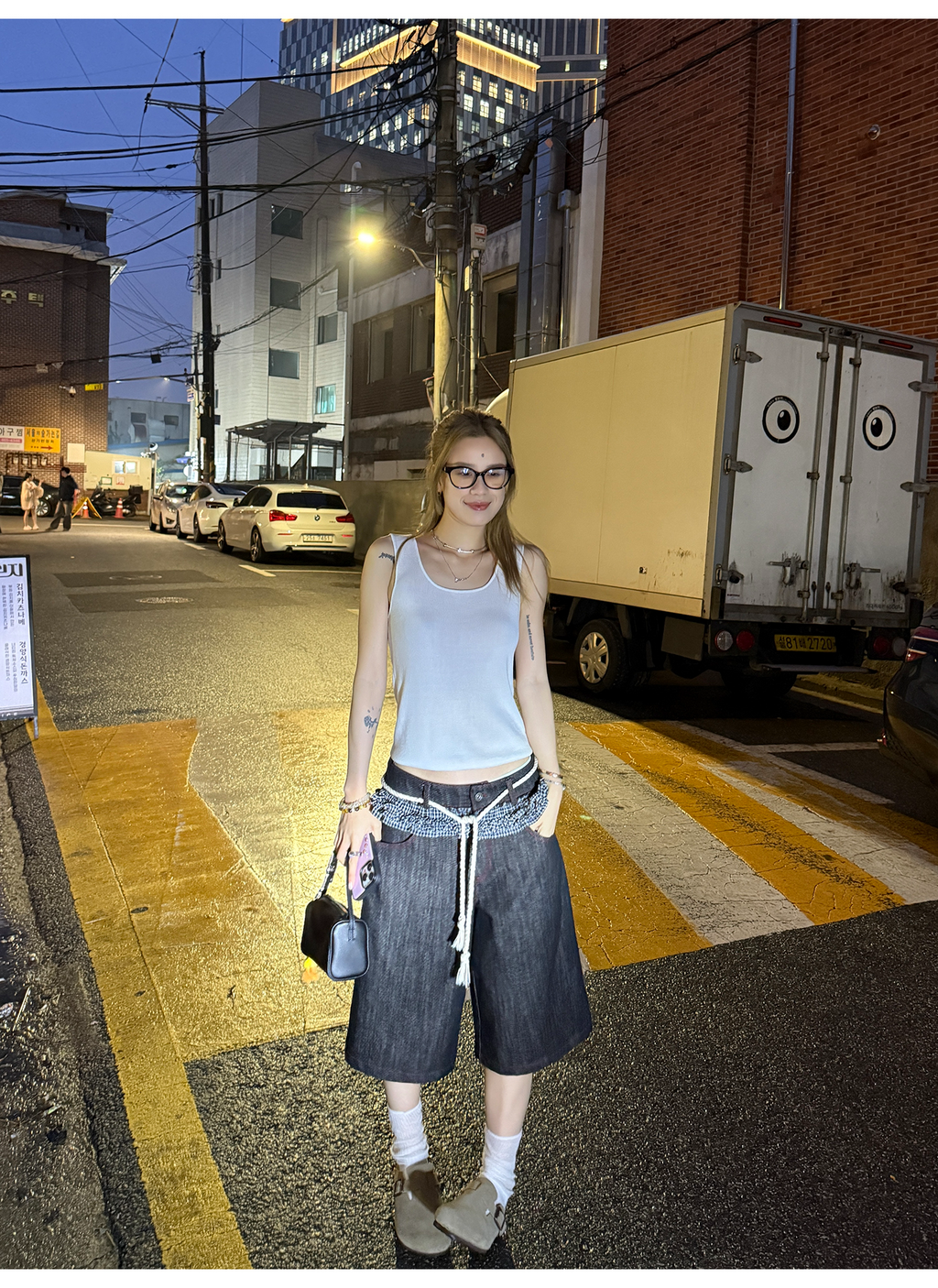 LelyMooch 2WAYシルクニットタンク  LEM173