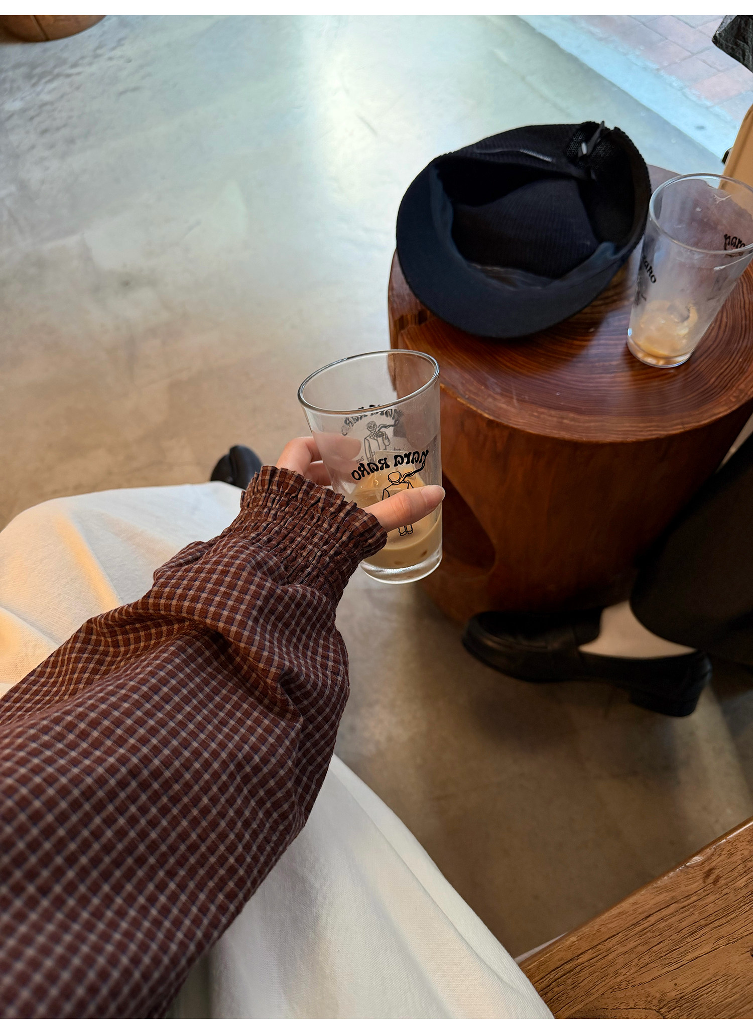 LelyMooch チェック柄スタンドカラーダブルジップブルゾン  LEM318