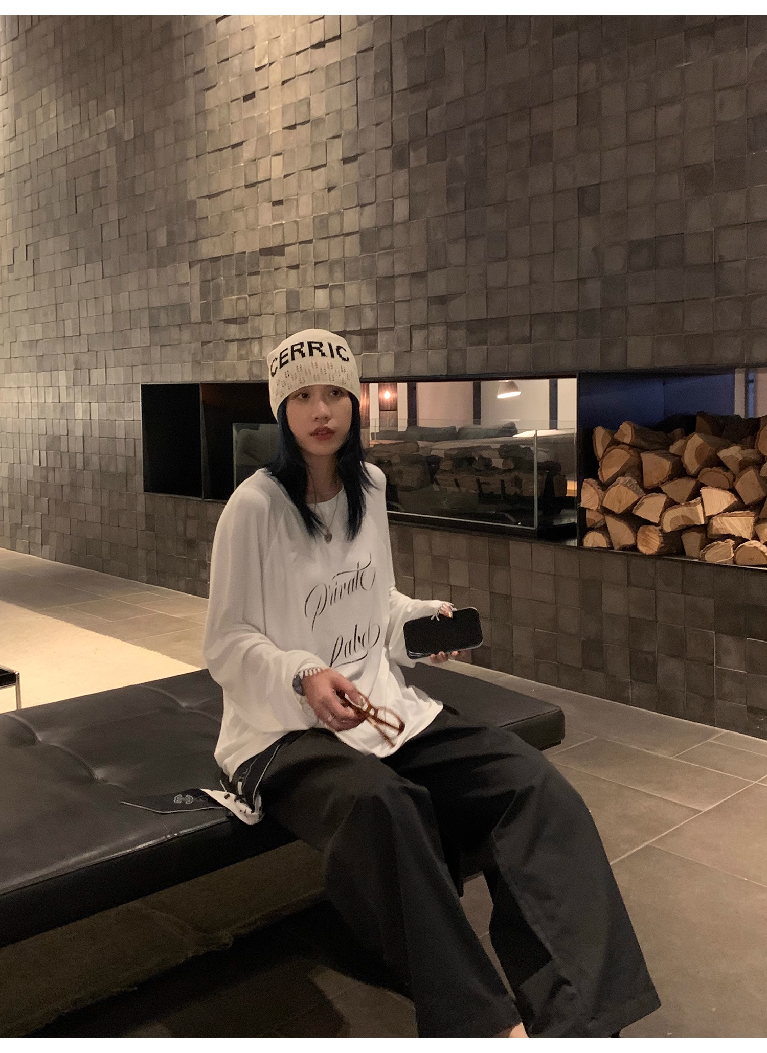 LelyMooch  ウォッシュコットン ワイドパンツ  LEM068