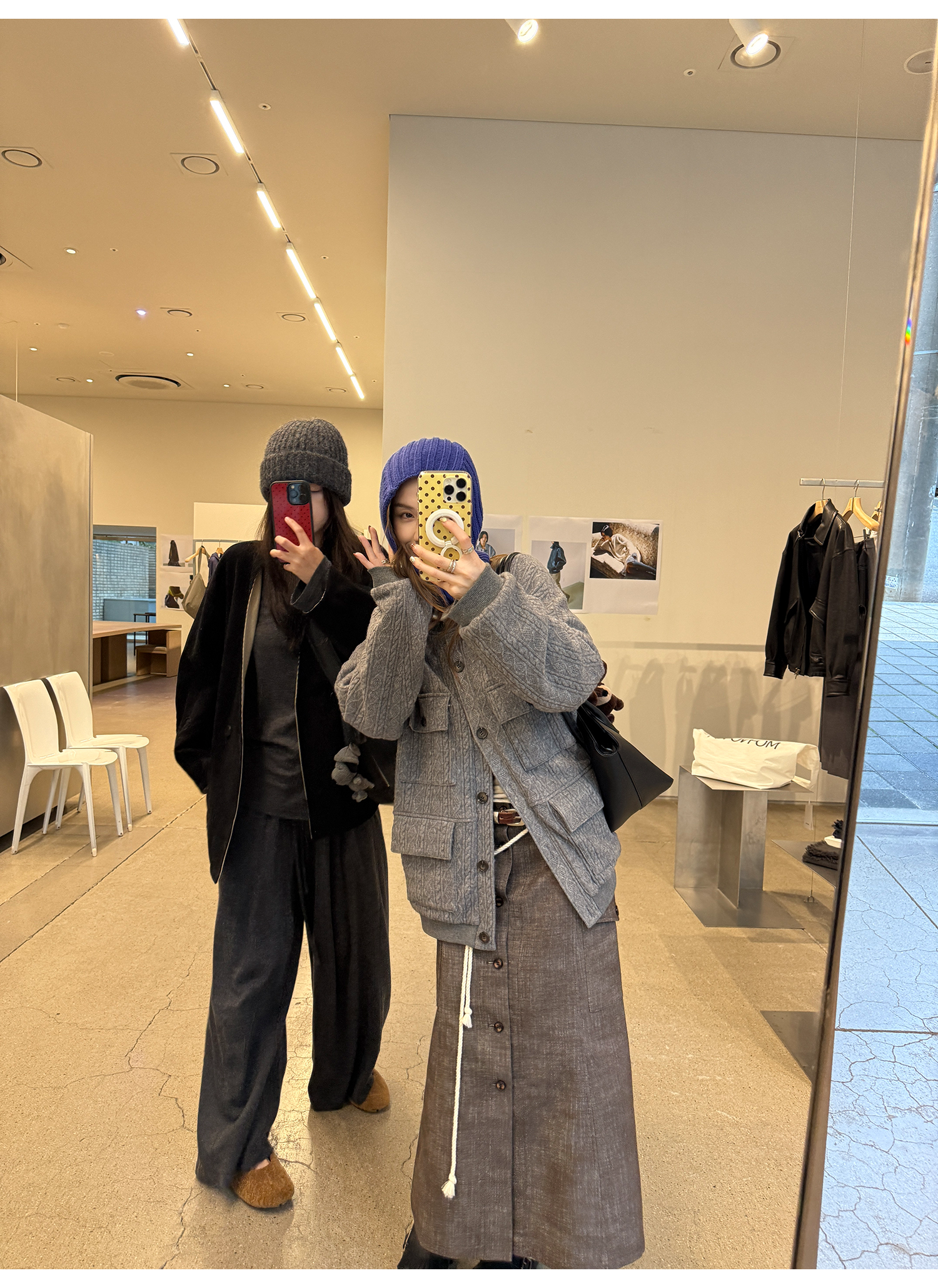 LelyMooch ヴィンテージ絞り編みニットジャケット　LEM263