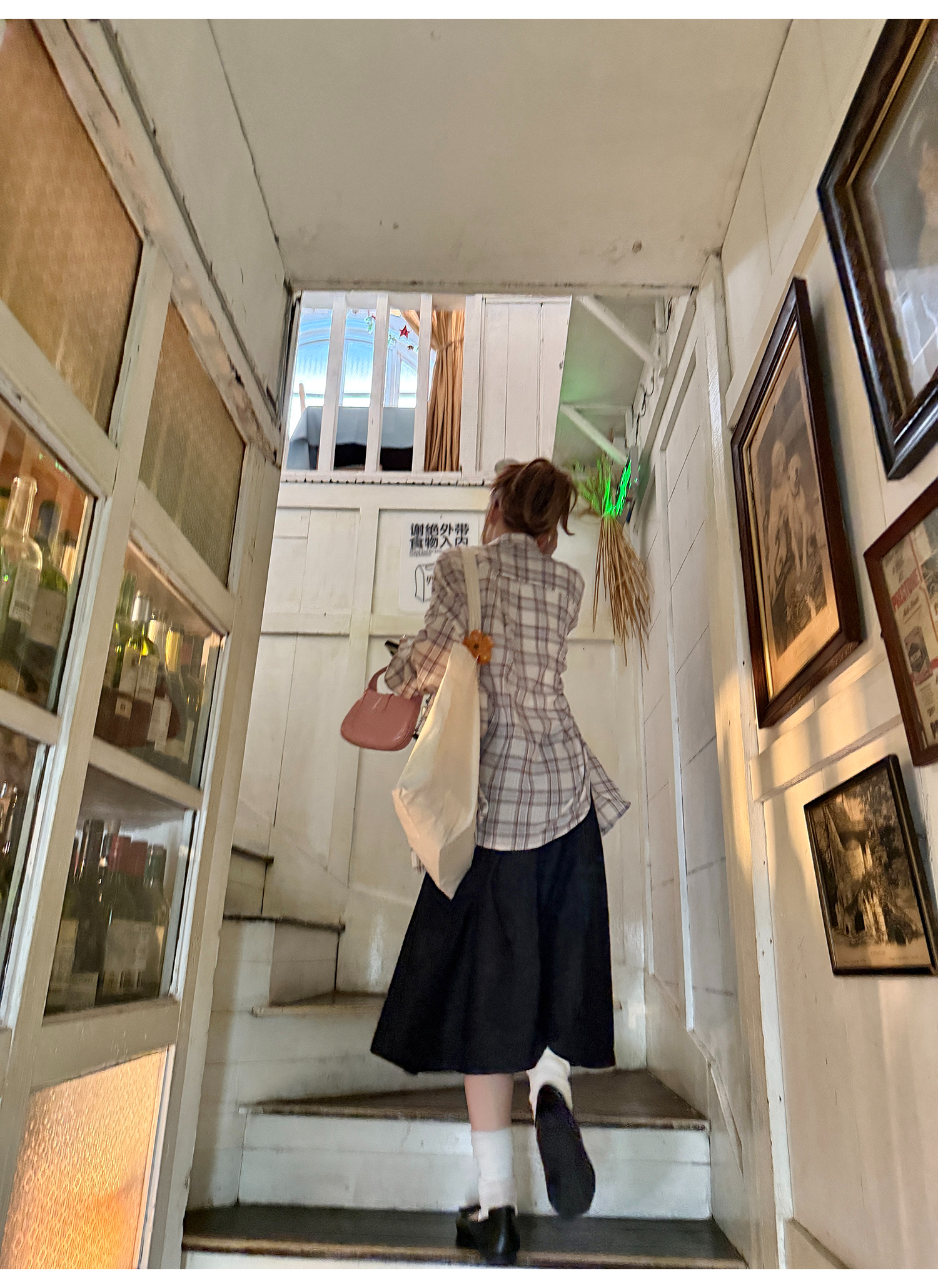 LelyMooch シアーチェックシャツ｜長袖  LEM197