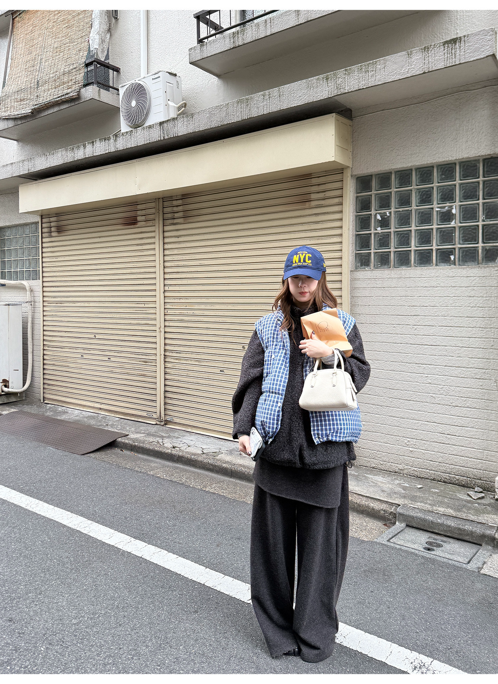 LelyMooch レイヤード風 ワイドパンツ  LEM283