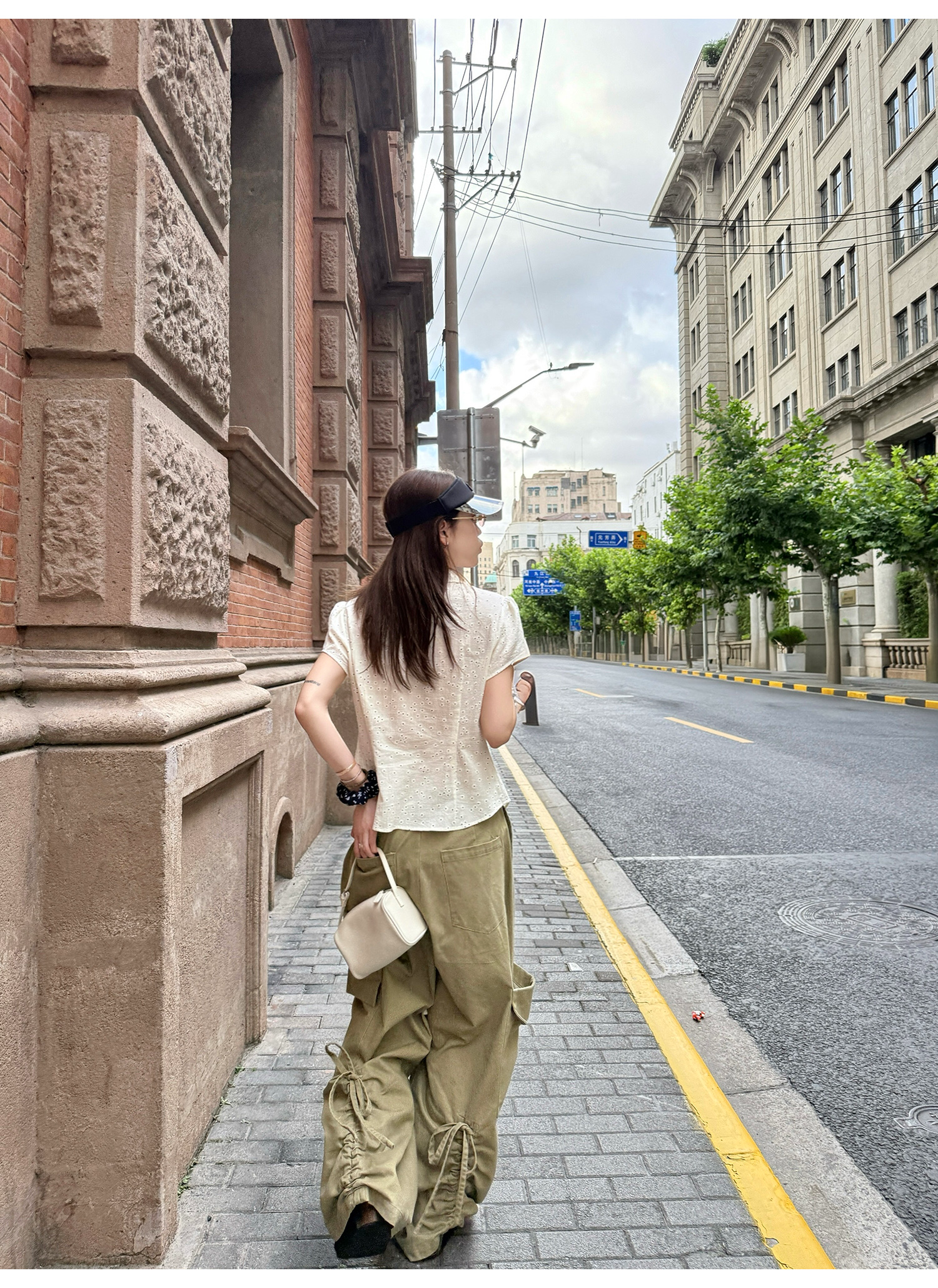 LelyMooch ドローコード付きコットンパンツ  LEM205