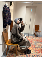 LelyMooch ブラウン系 ウール混 バルーンパンツ  LEM311