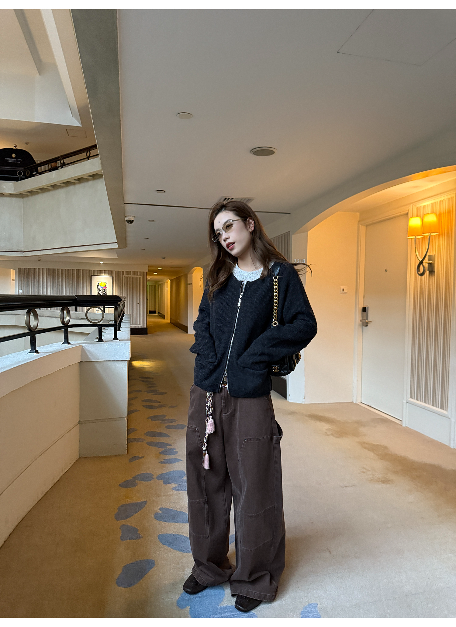 LelyMooch ハンティングムード ワイドパンツ  LEM271