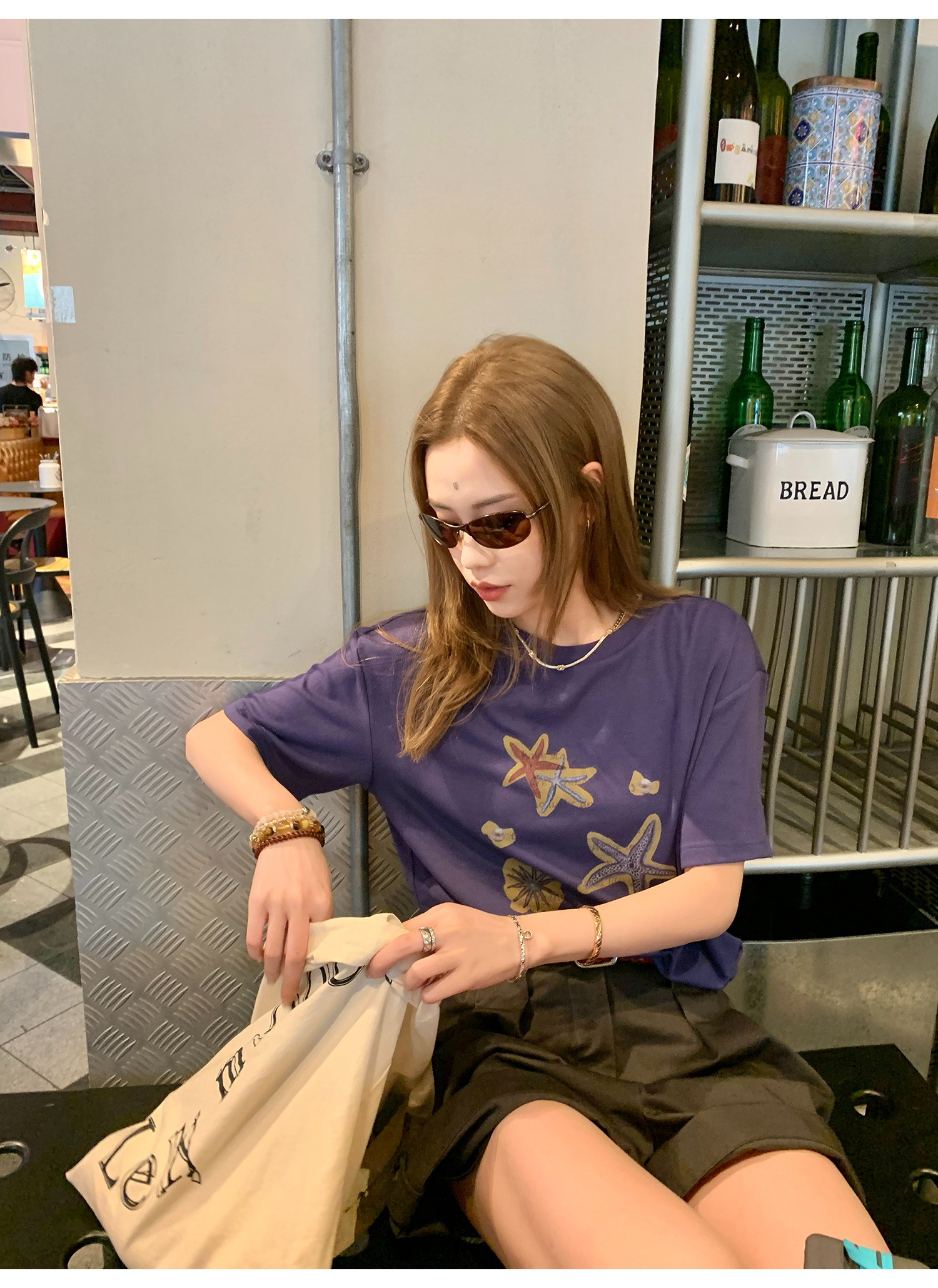 LelyMooch 夏映えカラーで気分アップ｜冷感素材Tシャツ  LEM171