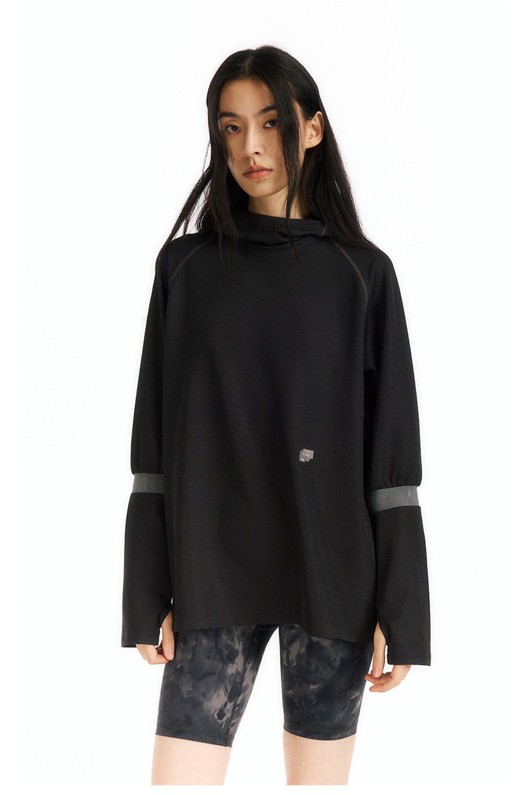 メッシュワッフルフーディー  LOM091