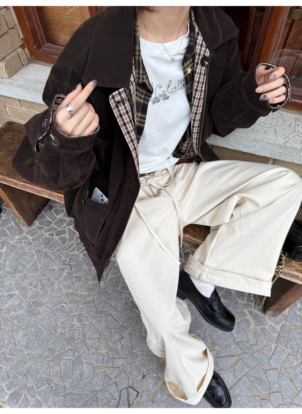 LelyMooch リバーシブルスエードジャケット  LEM250