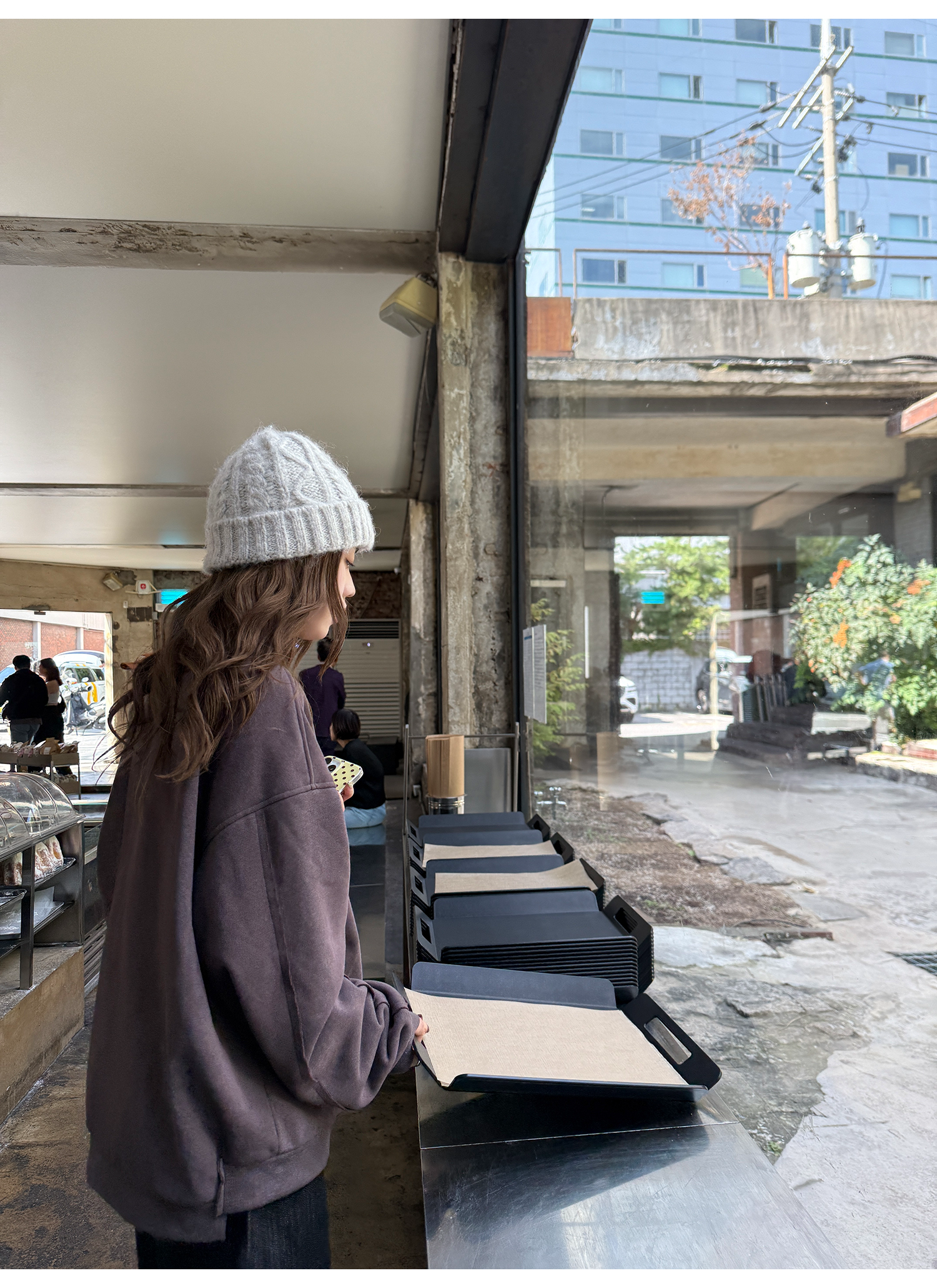 LelyMooch ジップスウェット アメリカンヴィンテージ風  LEM264