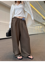 LelyMooch リネン混ドロストワイドパンツ  LEM345