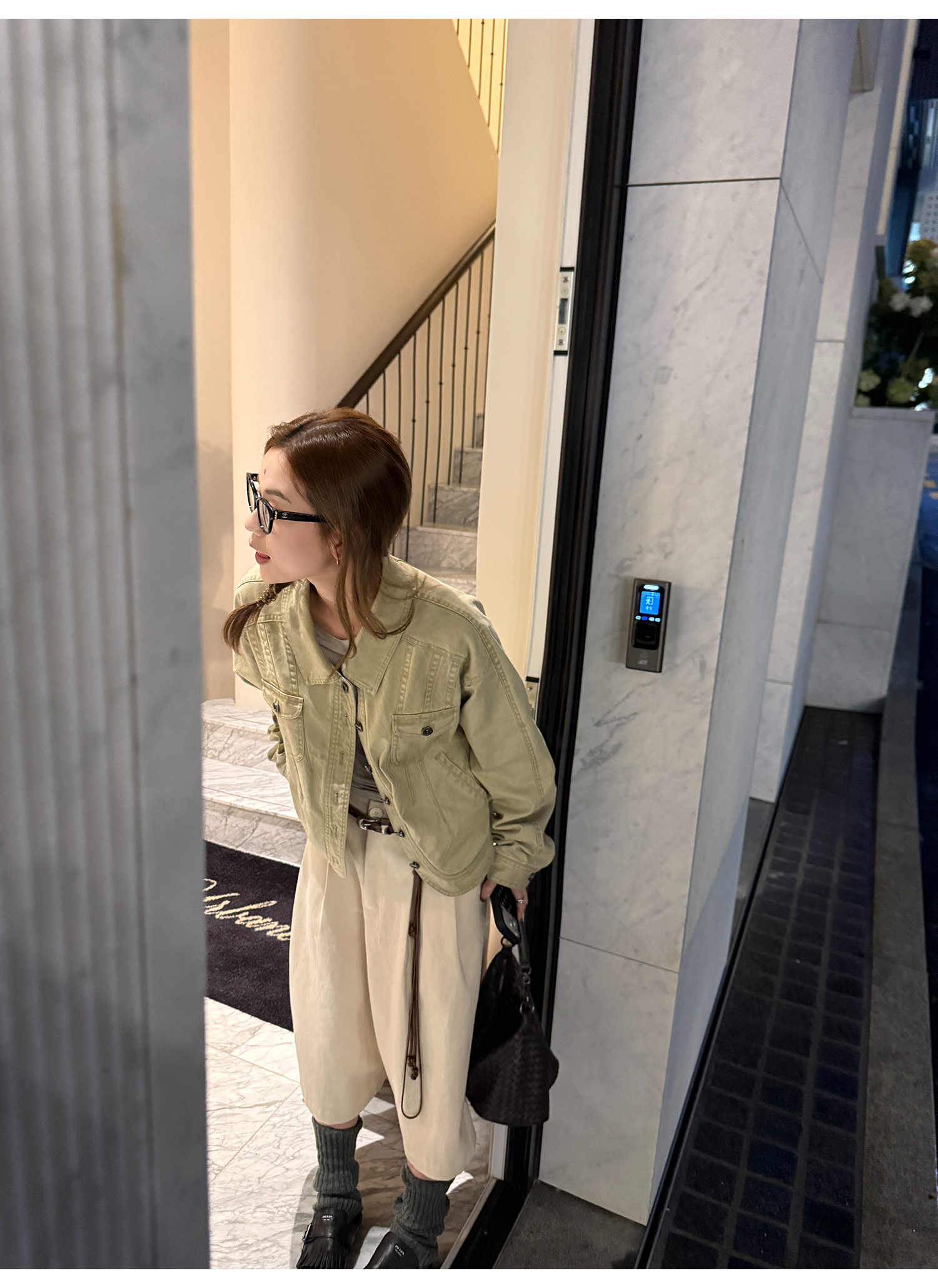 LelyMooch 裏フリースショートジャケット  LEM256