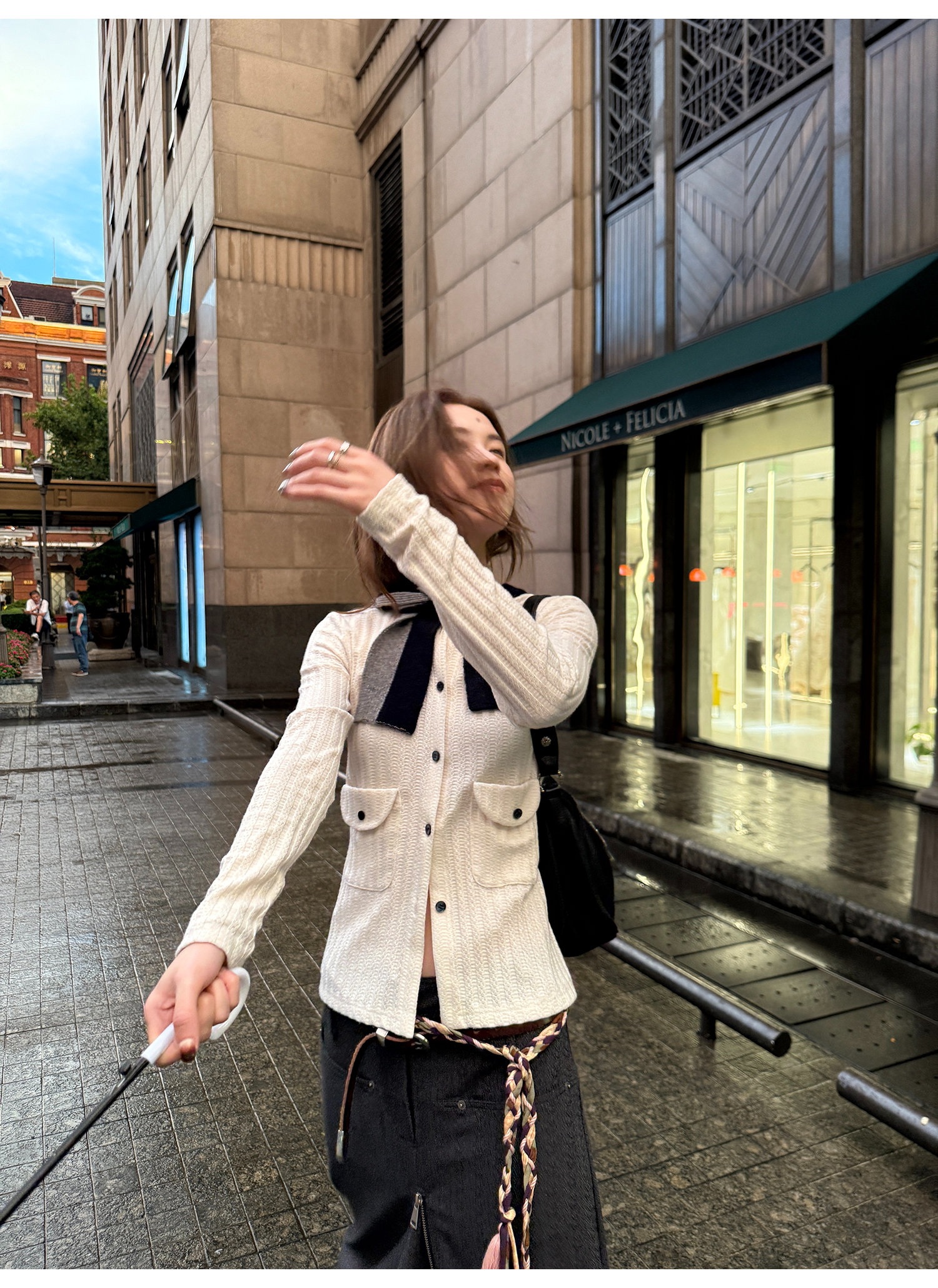 LelyMooch フラップポケットリブニット  LEM237