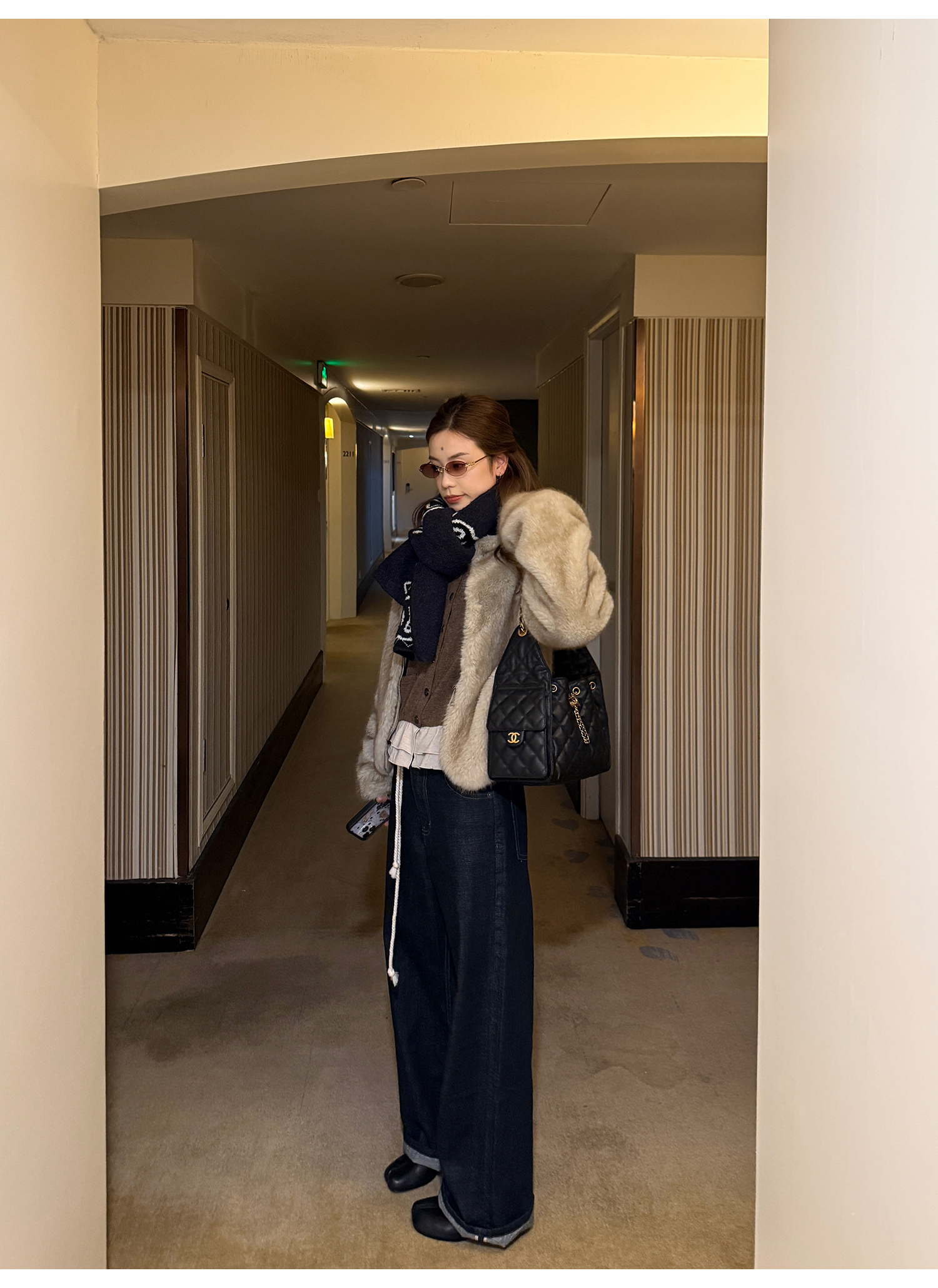 LelyMooch 日本デニム使用 ストレートパンツ  LEM273