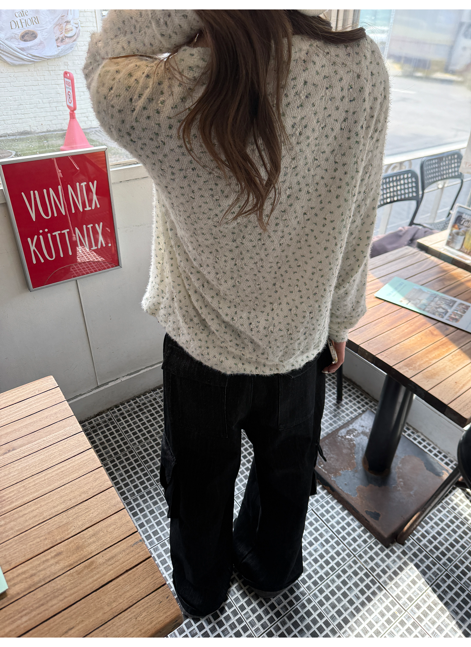 LelyMooch 花柄ふわもちニット　LEM254