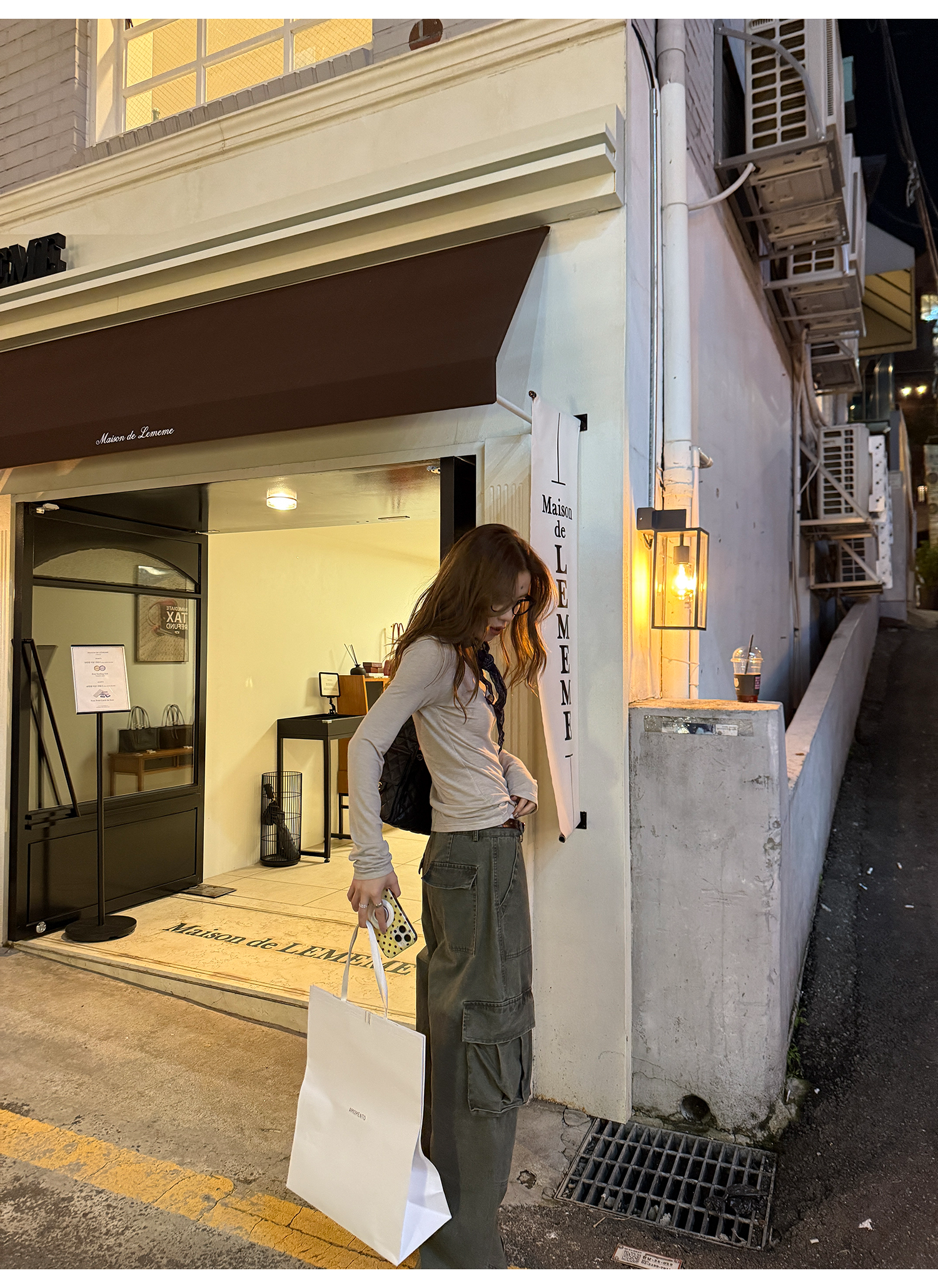 LelyMooch フェード加工ワークパンツ　LEM261