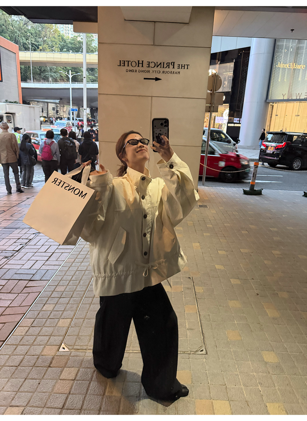 LelyMooch 立ち襟 ドロスト ミドル丈コート  LEM317