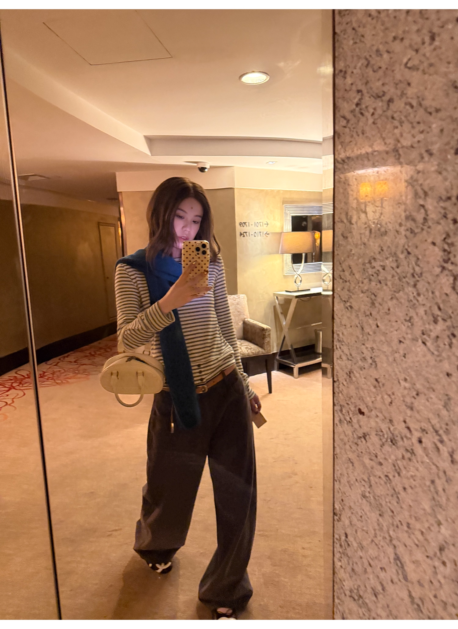 LelyMooch ダークグレーストライプパンツ  LEM244