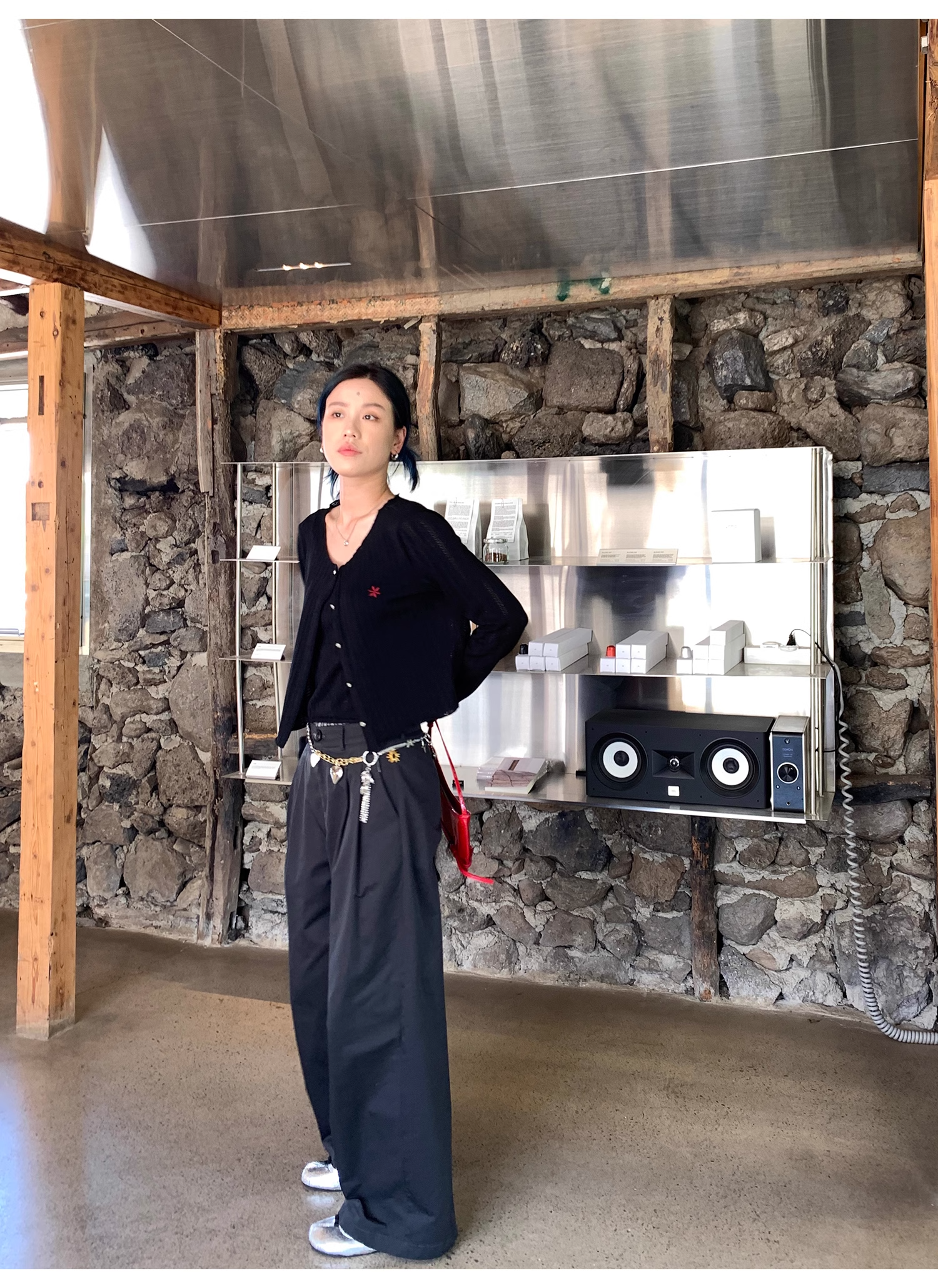 LelyMooch  ウォッシュコットン ワイドパンツ  LEM068