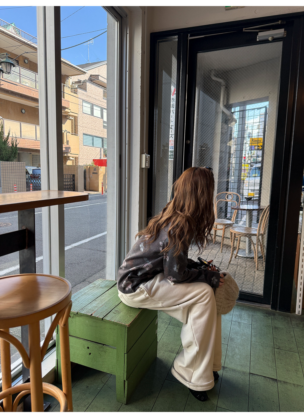 LelyMooch 裏起毛 タックイージーパンツ  LEM286