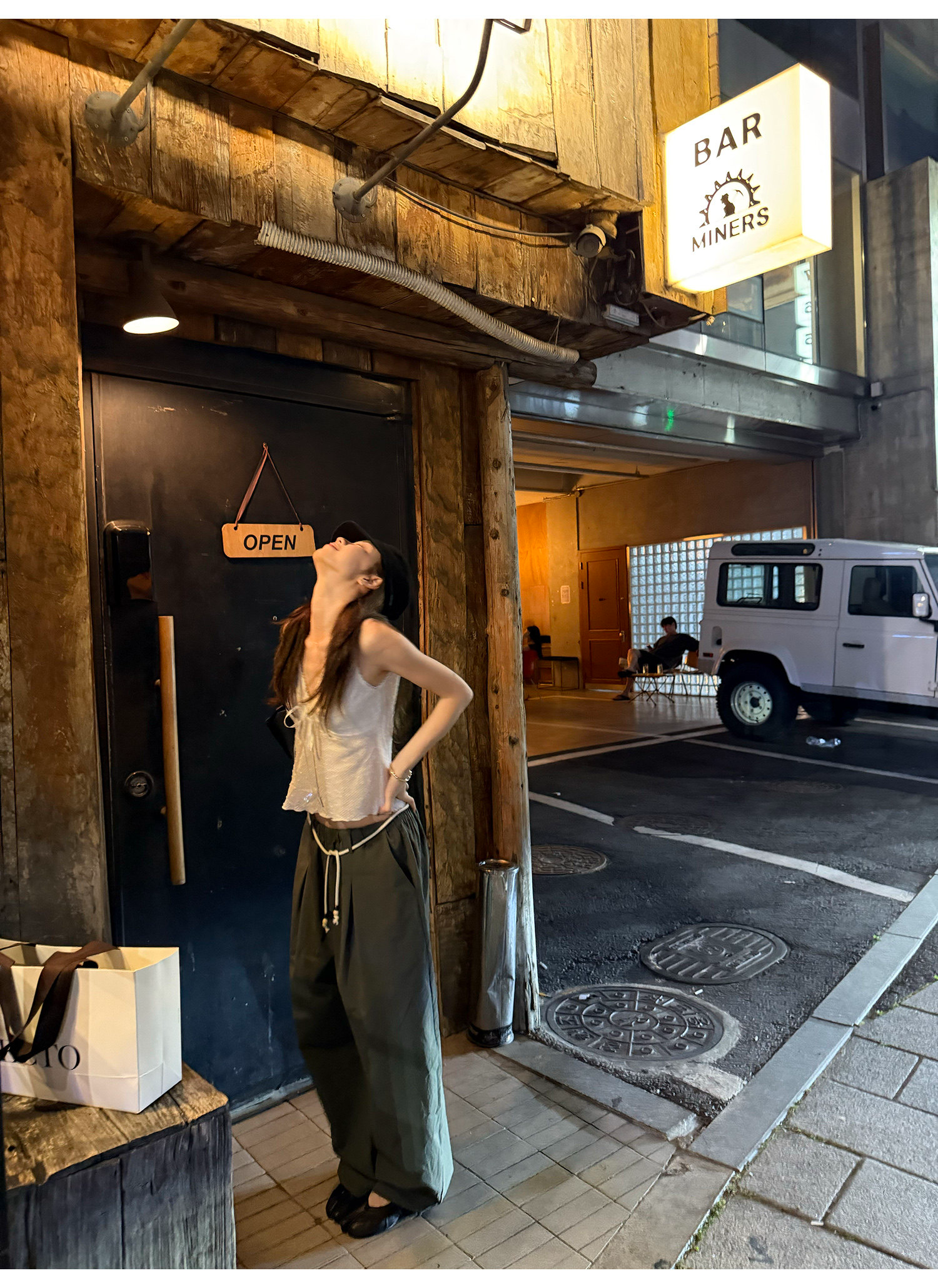 LelyMooch こなれ感ダブルウエスト カーブパンツ  LEM367