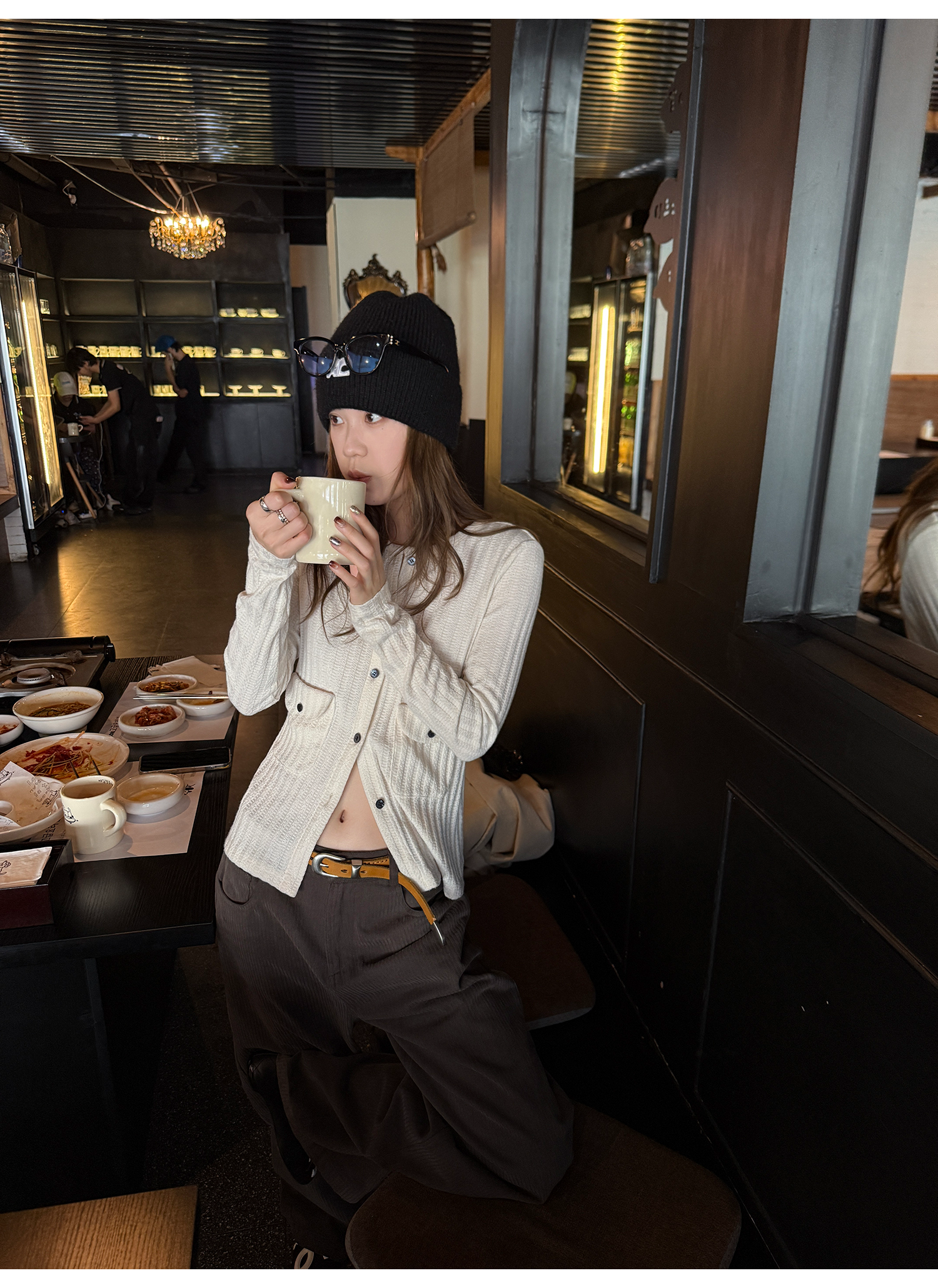 LelyMooch フラップポケットリブニット  LEM237