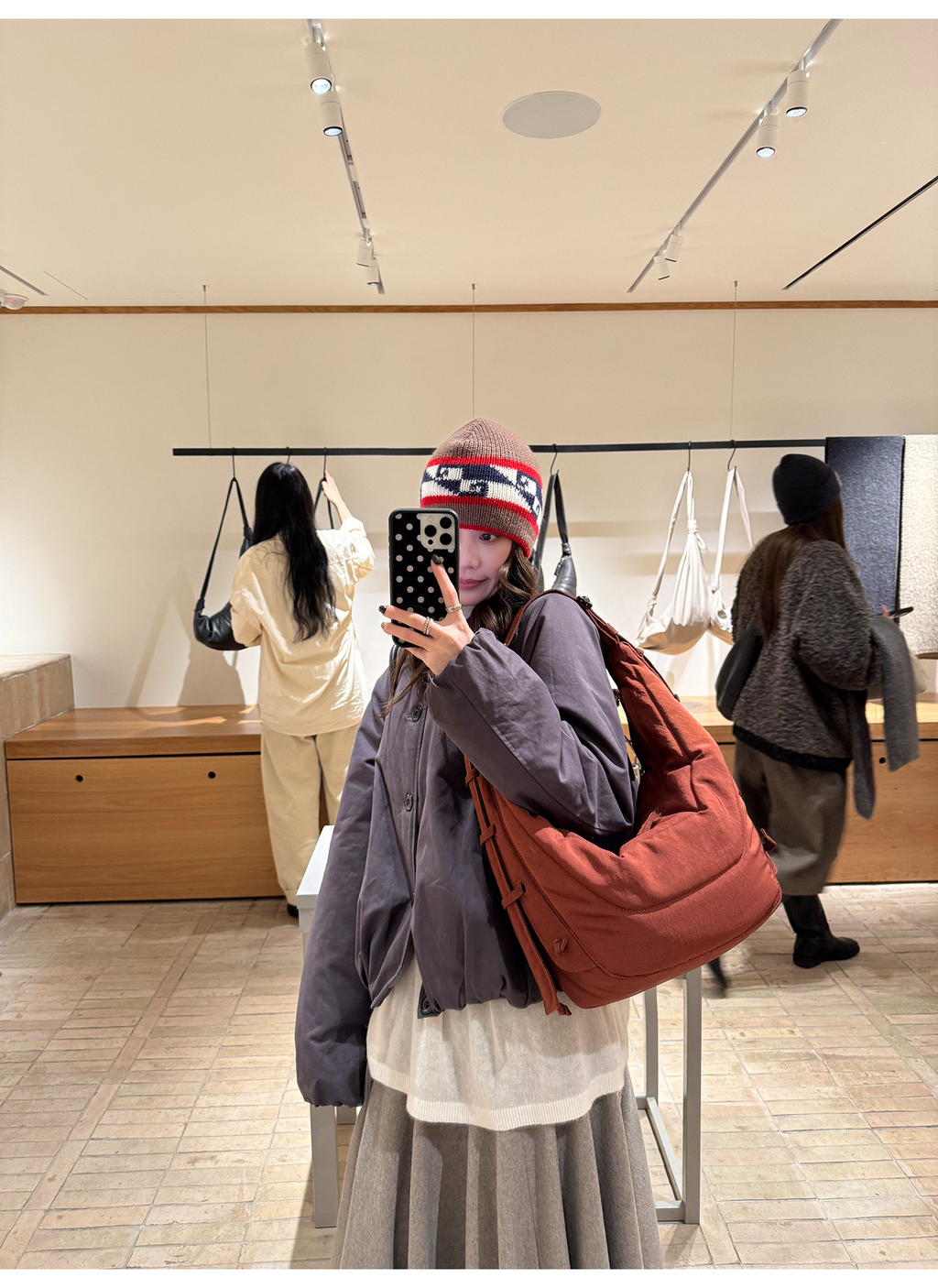 LelyMooch マフラー付き 中綿ブルゾン  LEM306