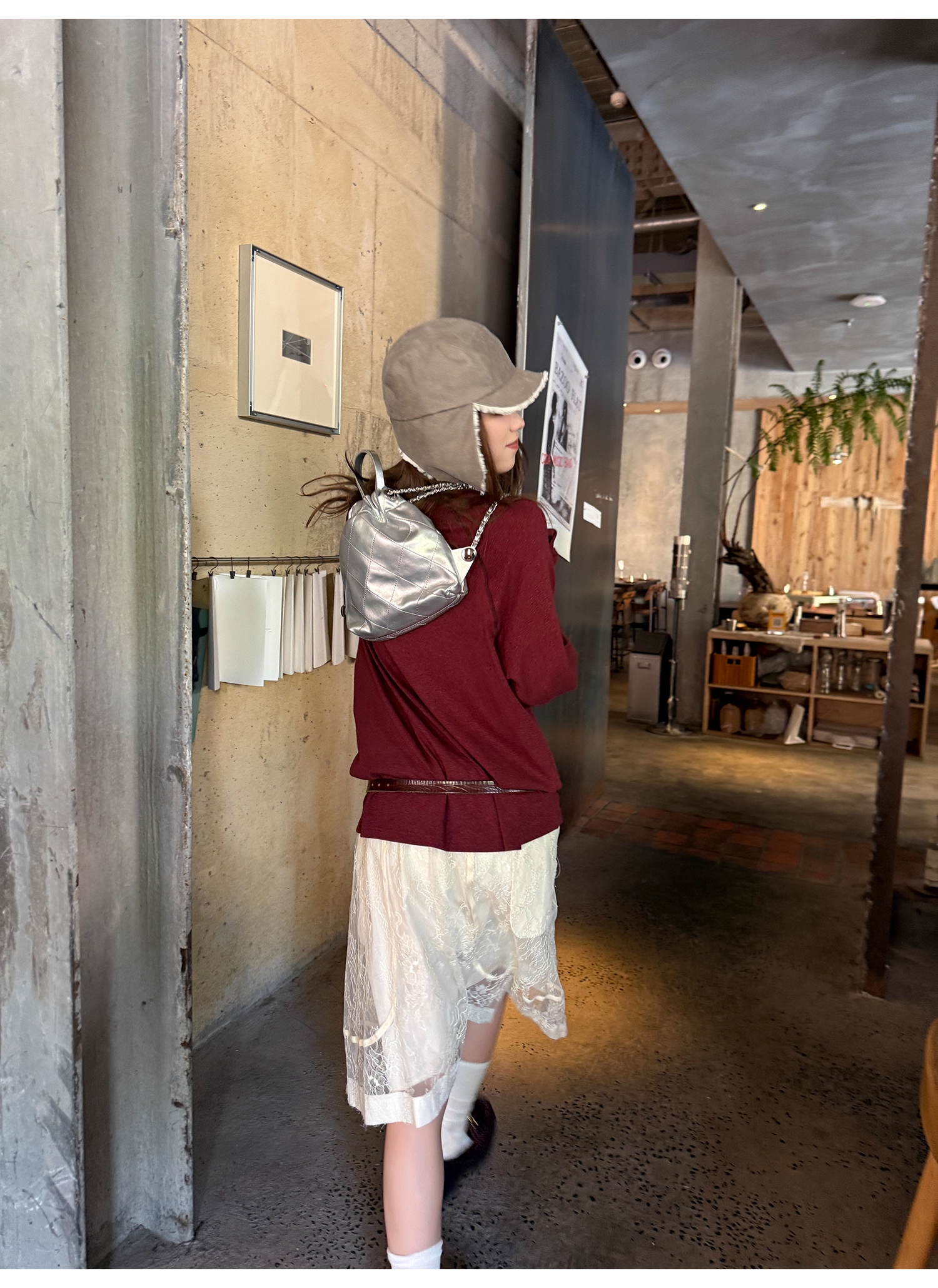 LelyMooch 刺繍ハートのベロアロンT　LEM241