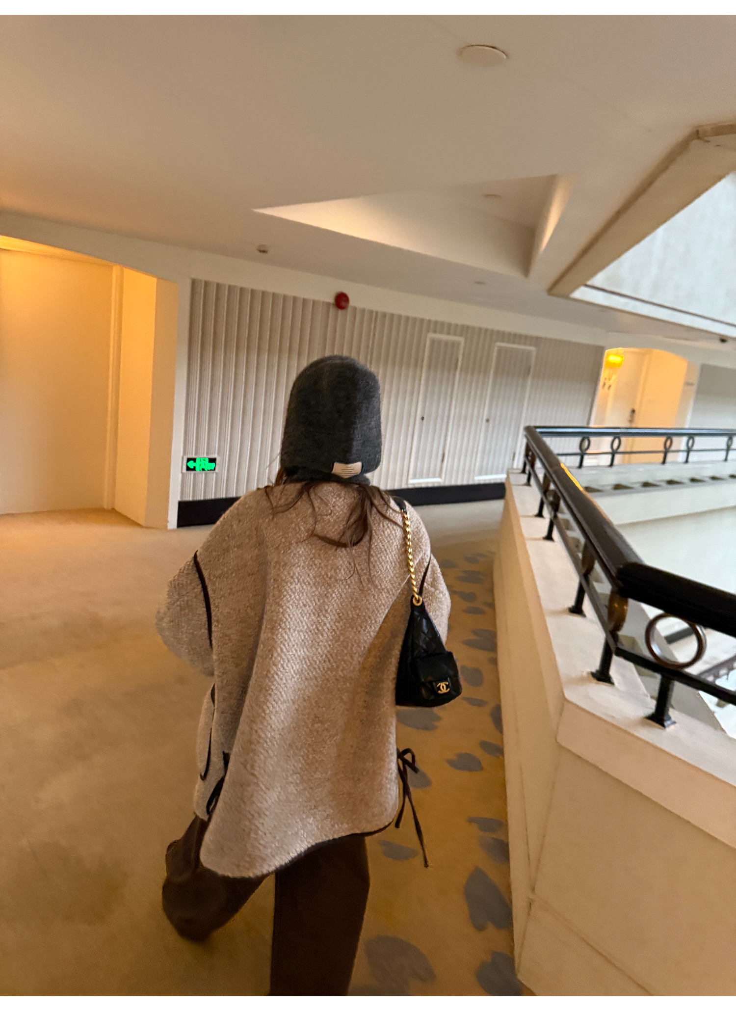 LelyMooch 配色パイピング ループウールジャケット　LEM278