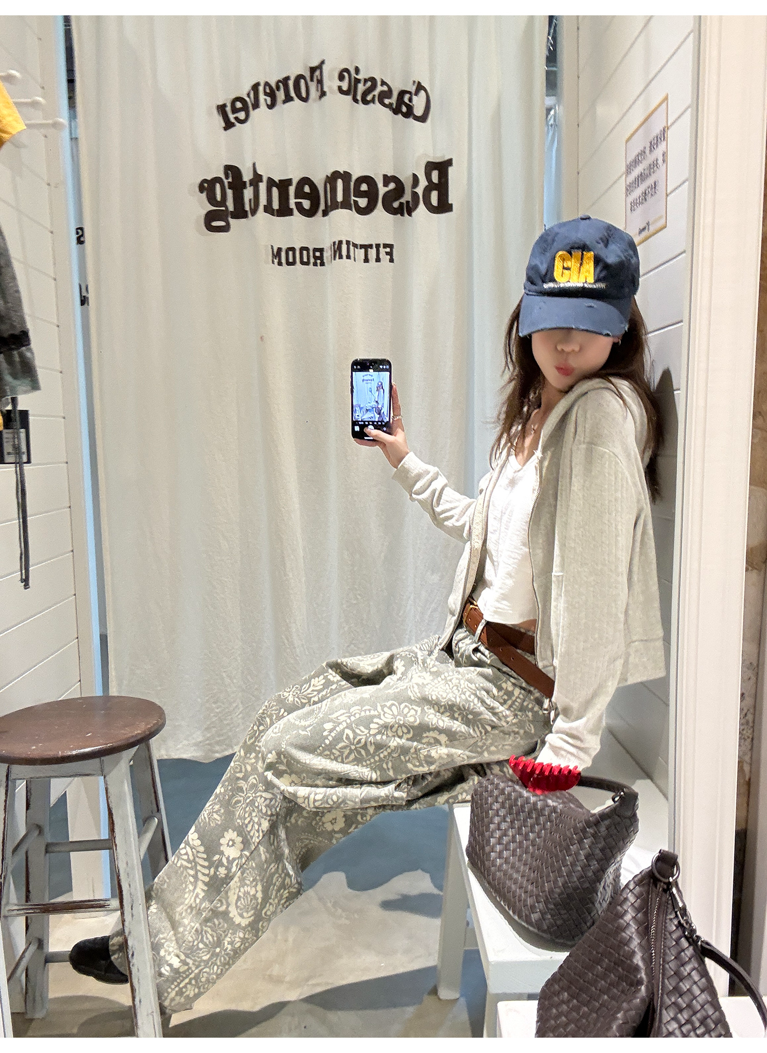 LelyMooch ペイズリー柄 ワイドパンツ  LEM221