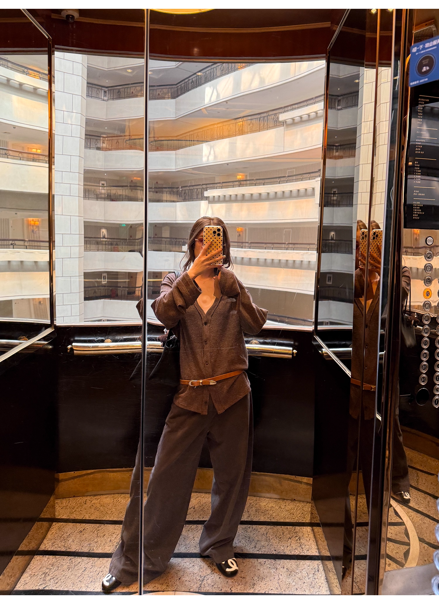 LelyMooch ダークグレーストライプパンツ  LEM244