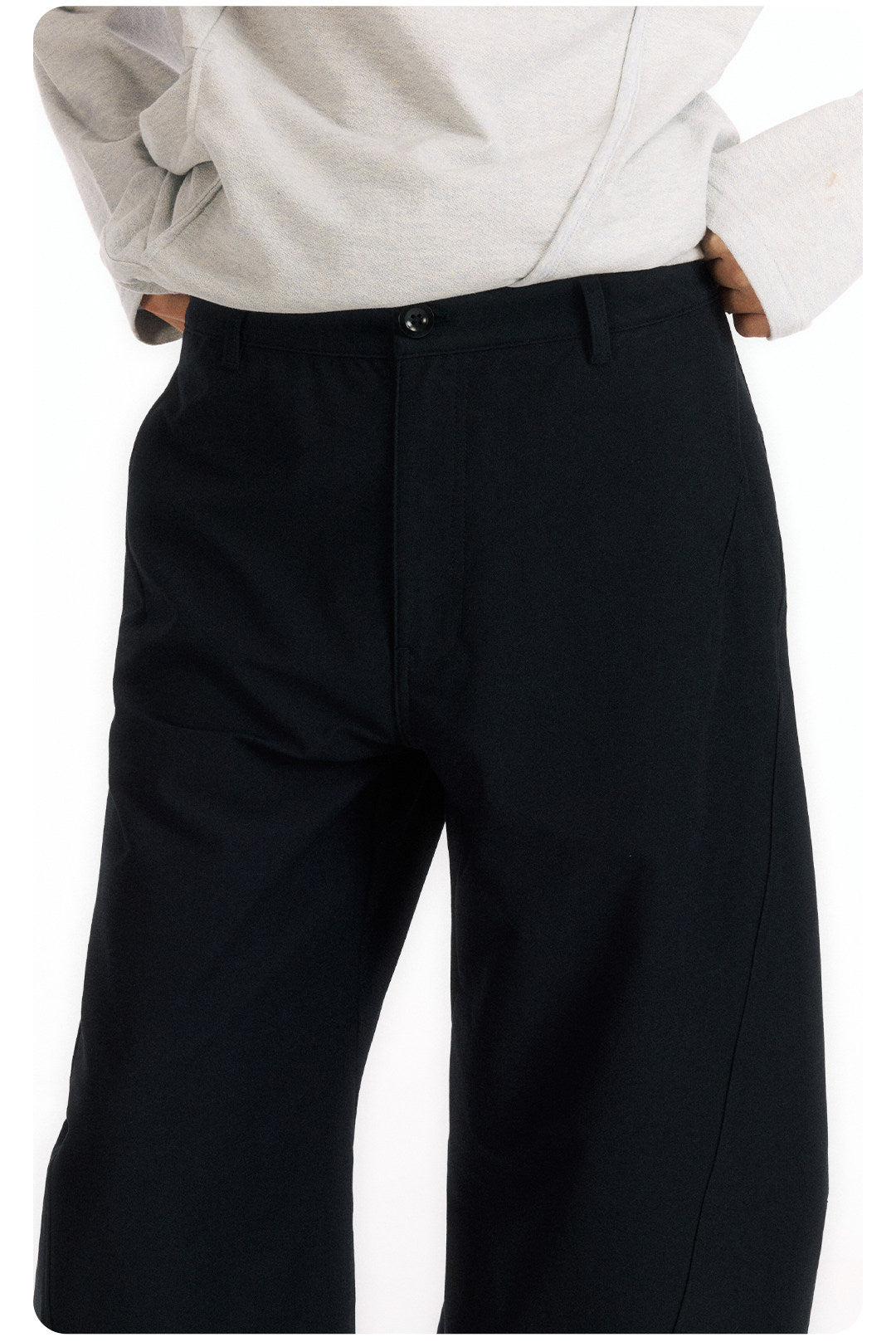 LOM030 Stesso modello Pantaloni ampi a curva 3D resistenti alle rughe e rinfrescanti al tatto LOM060