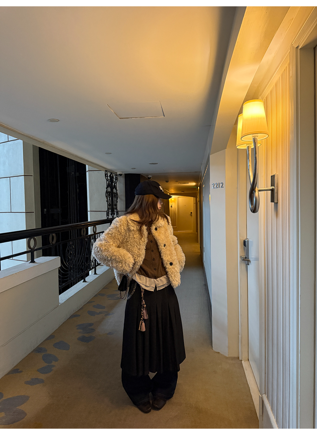 LelyMooch 黒プリーツスカート・ゴムウエスト  LEM277