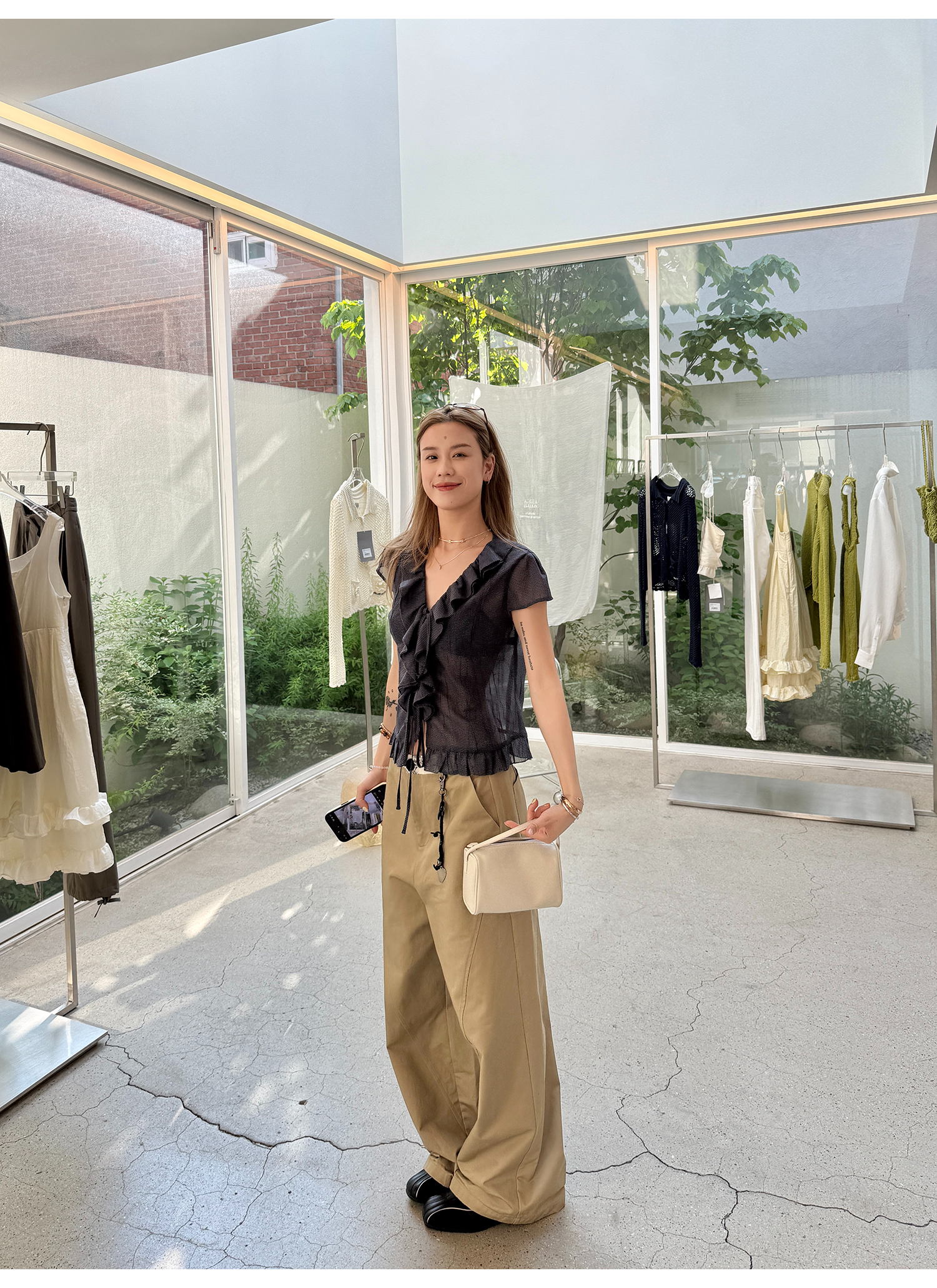 LelyMooch 黄金比カットチノパン  LEM174