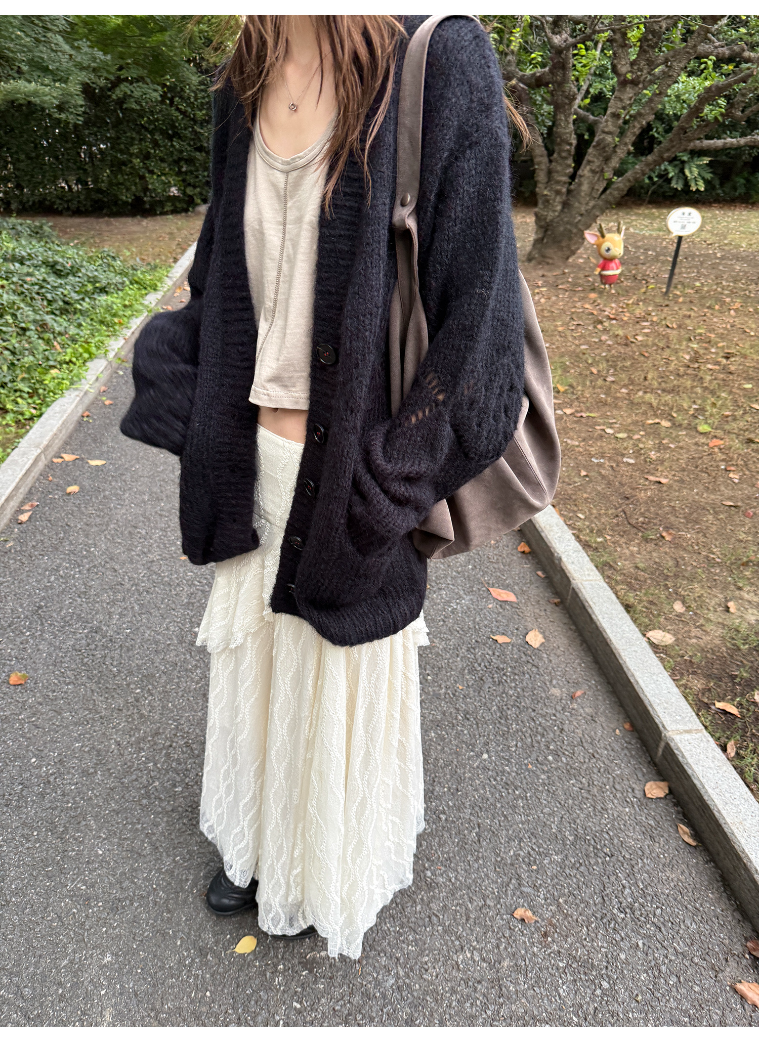 LelyMooch 3段レーススカート フェミニン  LEM220