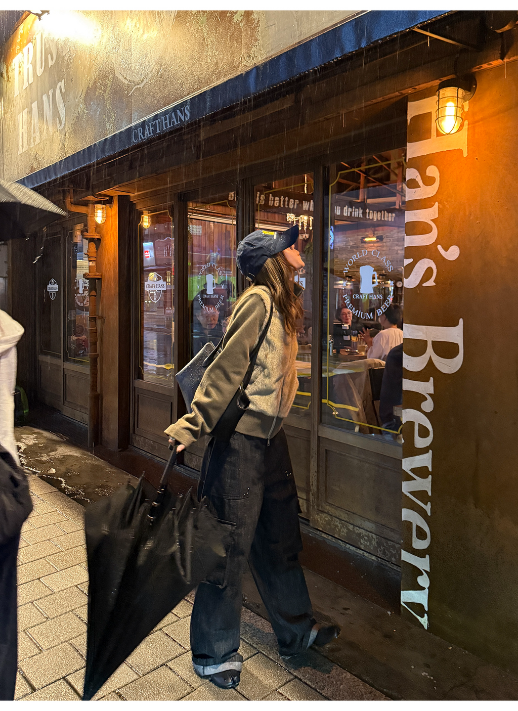 LelyMooch フェイクファー切り替え立ち襟コート  LEM252