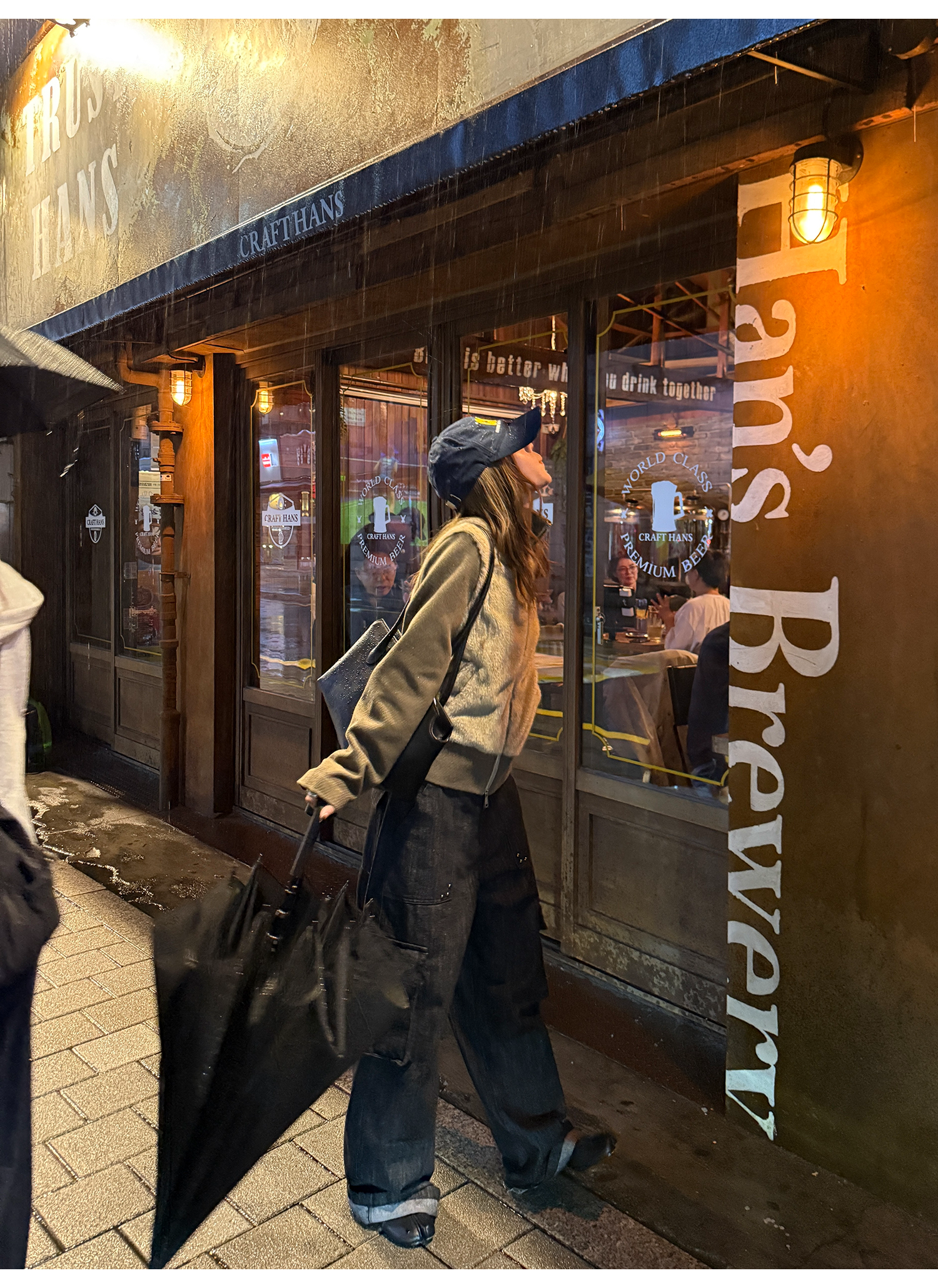 LelyMooch フェイクファー切り替え立ち襟コート  LEM252