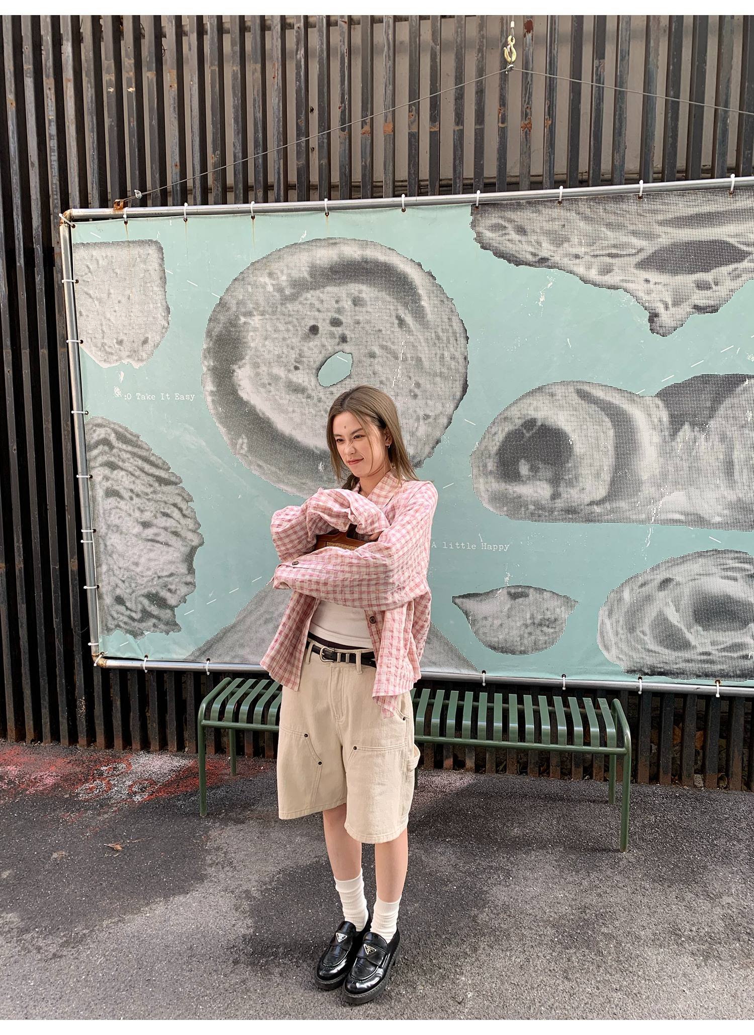 LelyMooch  夏万能デニム ハーフパンツ　マルチポケット  LEM118