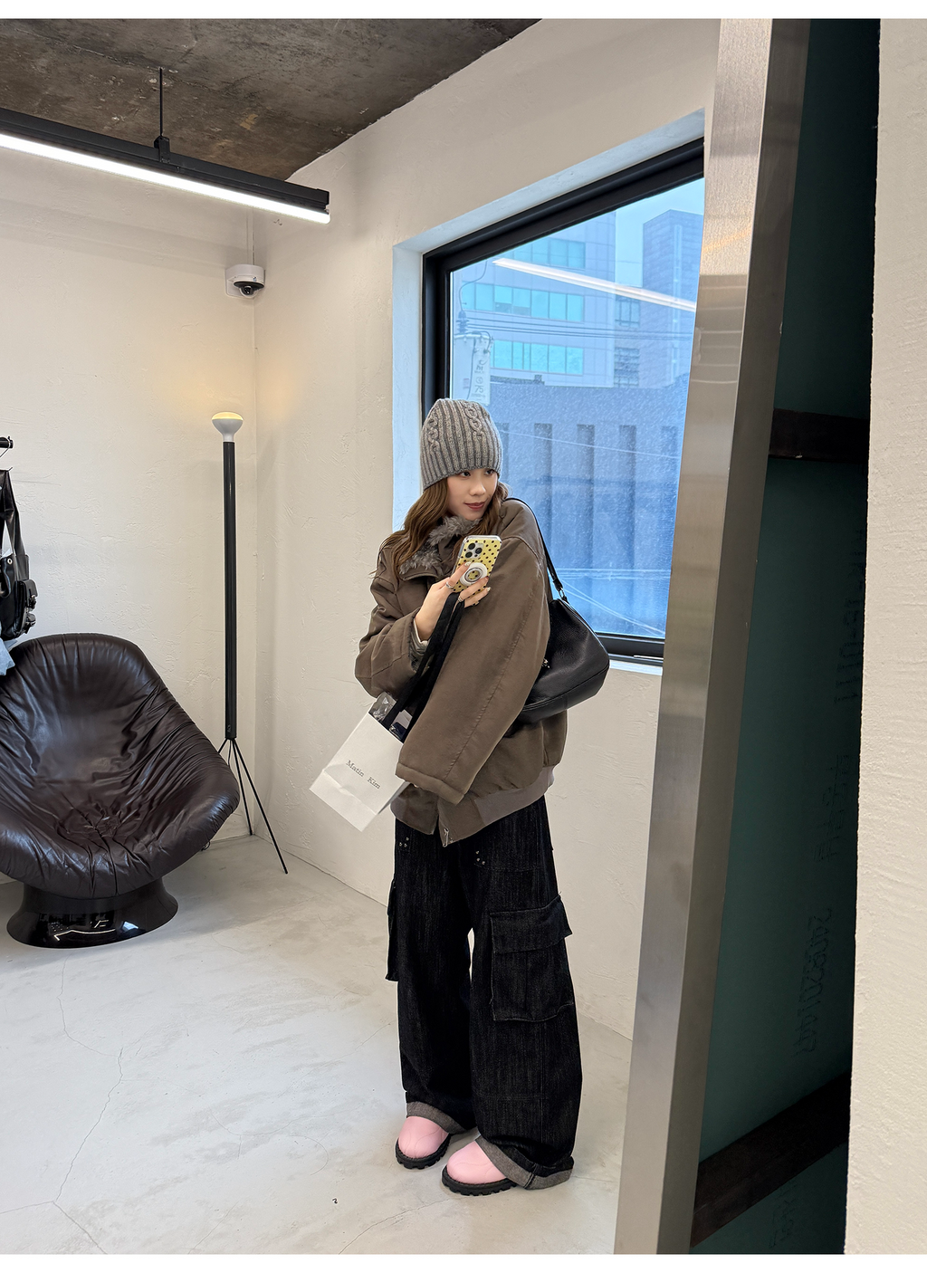 LelyMooch エコファーライナー付きモッズコート　LEM259