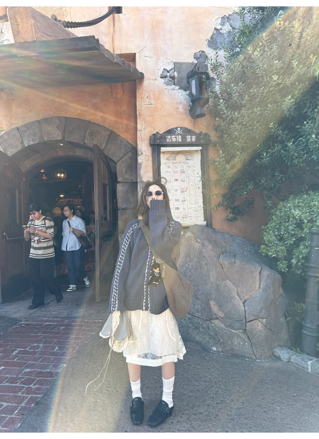 LelyMooch ハリ感レース×ドロストスカート  LEM239