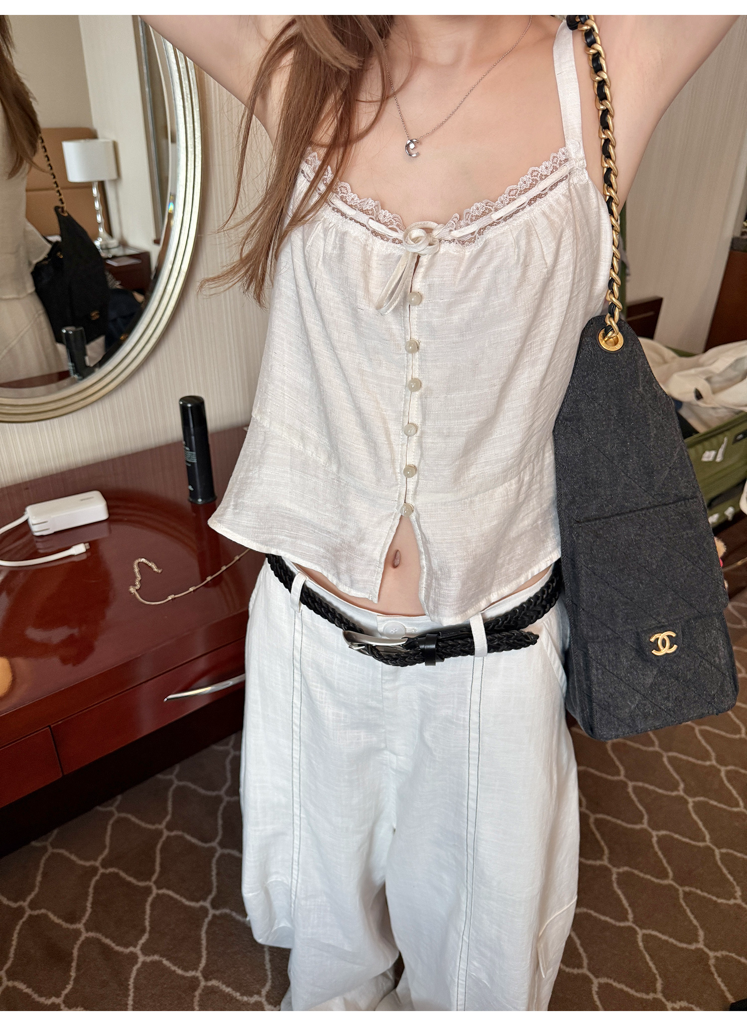 LelyMooch フレンチレースキャミ  LEM200