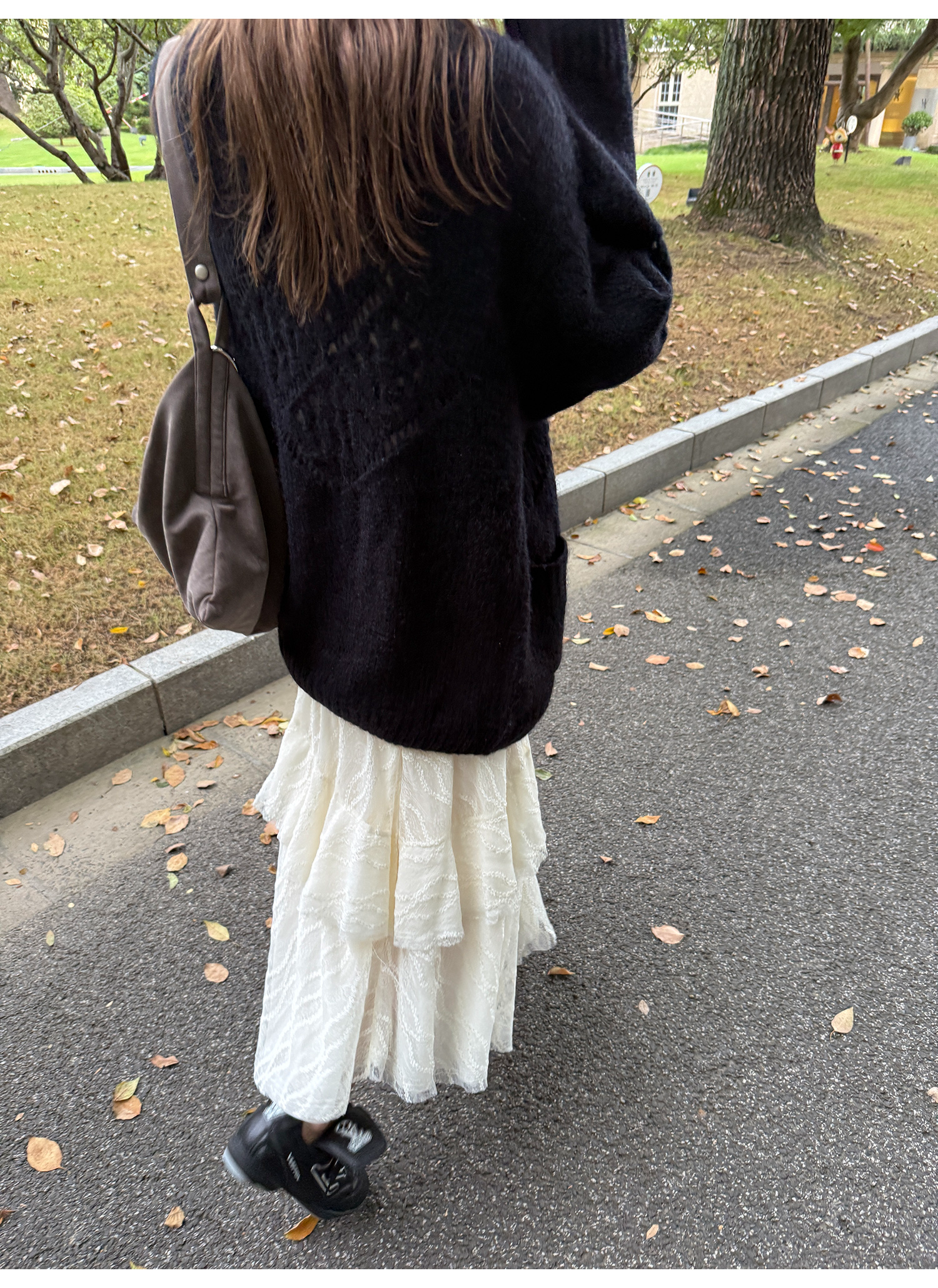 LelyMooch 3段レーススカート フェミニン  LEM220