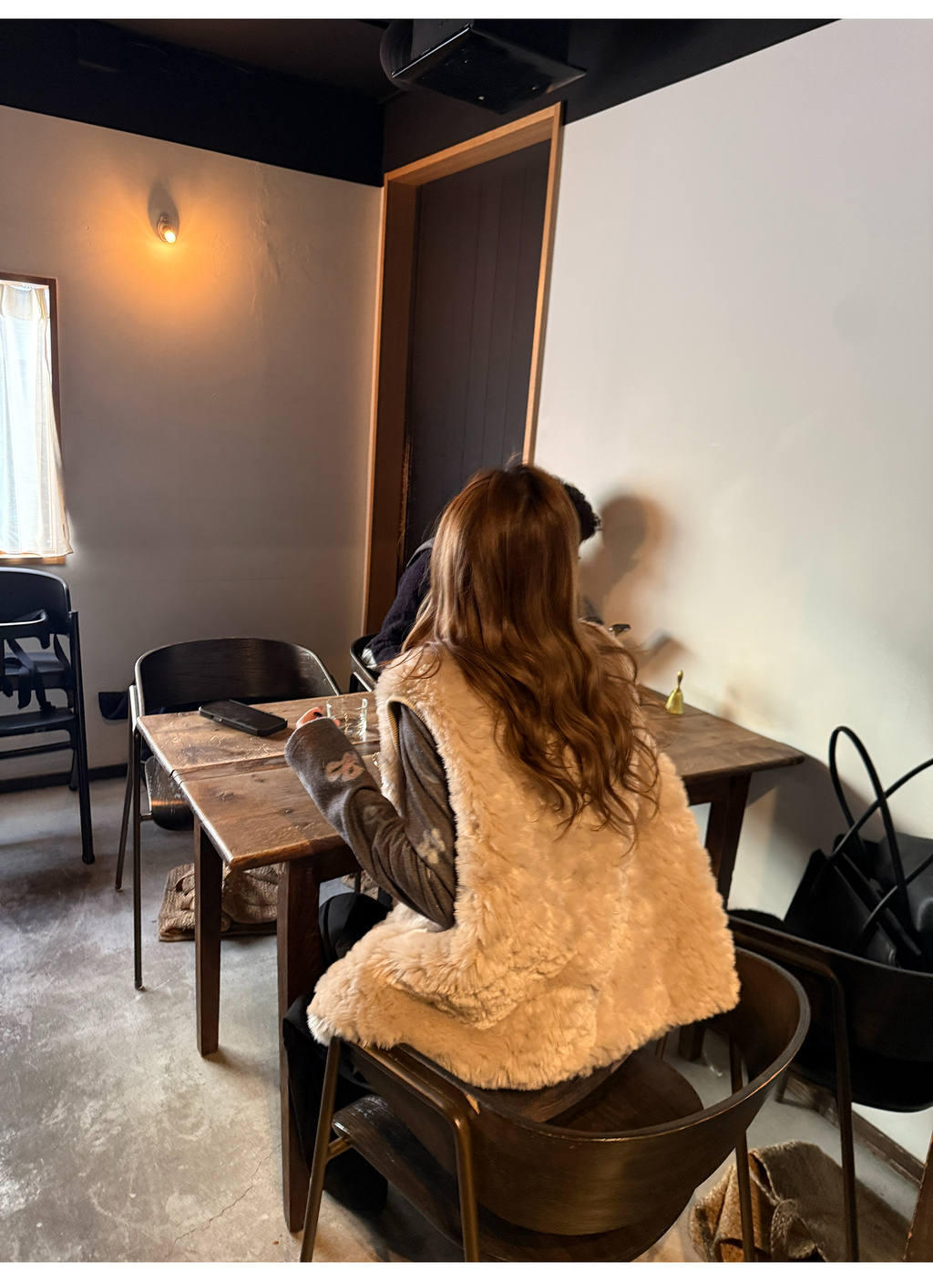 LelyMooch エコファー×ボア リバーシブルショートジレ  LEM279