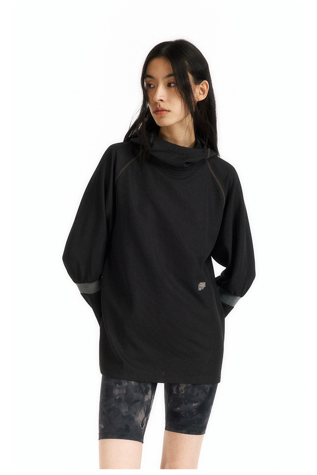 メッシュワッフルフーディー  LOM091