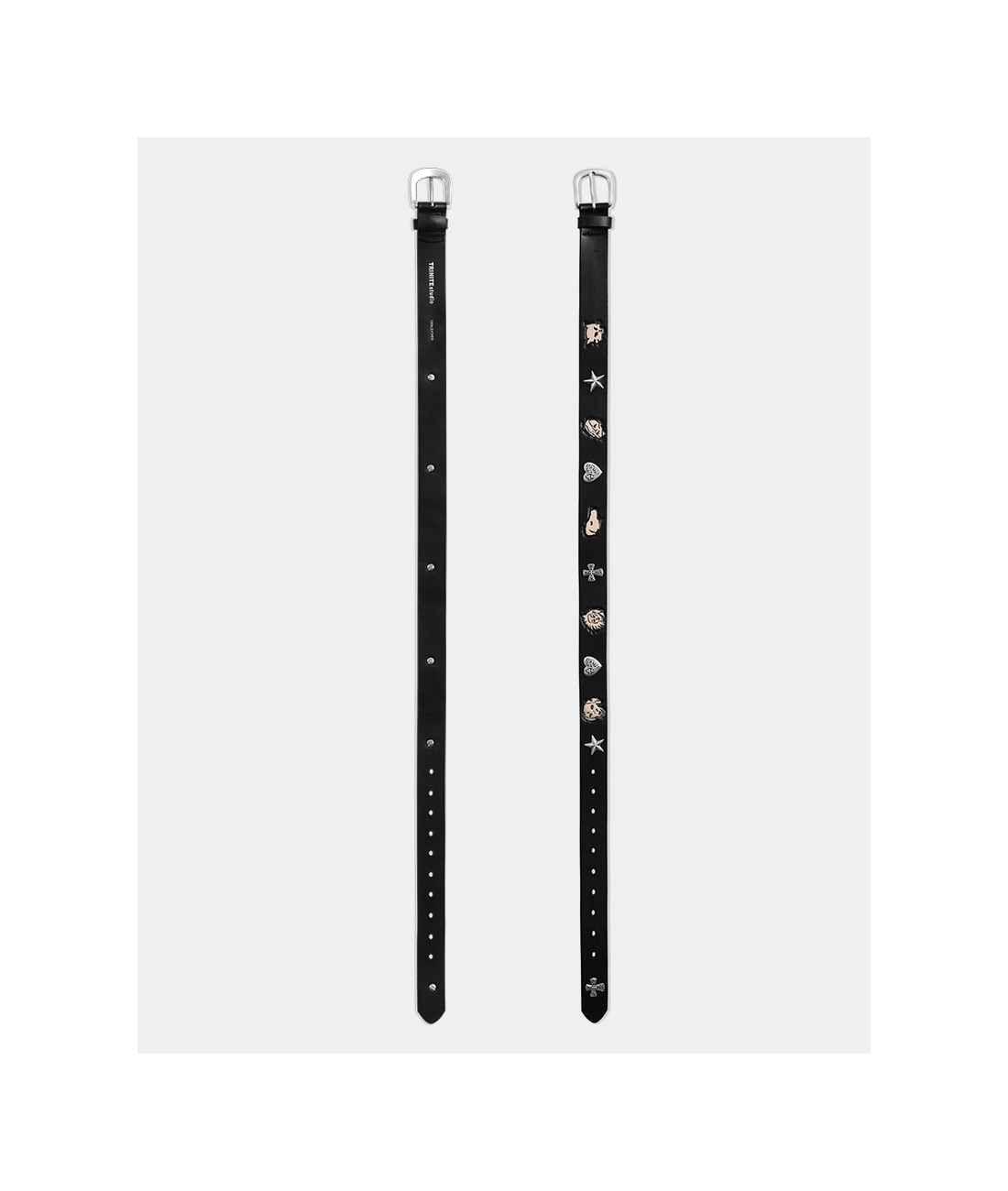 本革チャームベルト🖤ロック＆ストリートコーデにぴったり！  LEM219