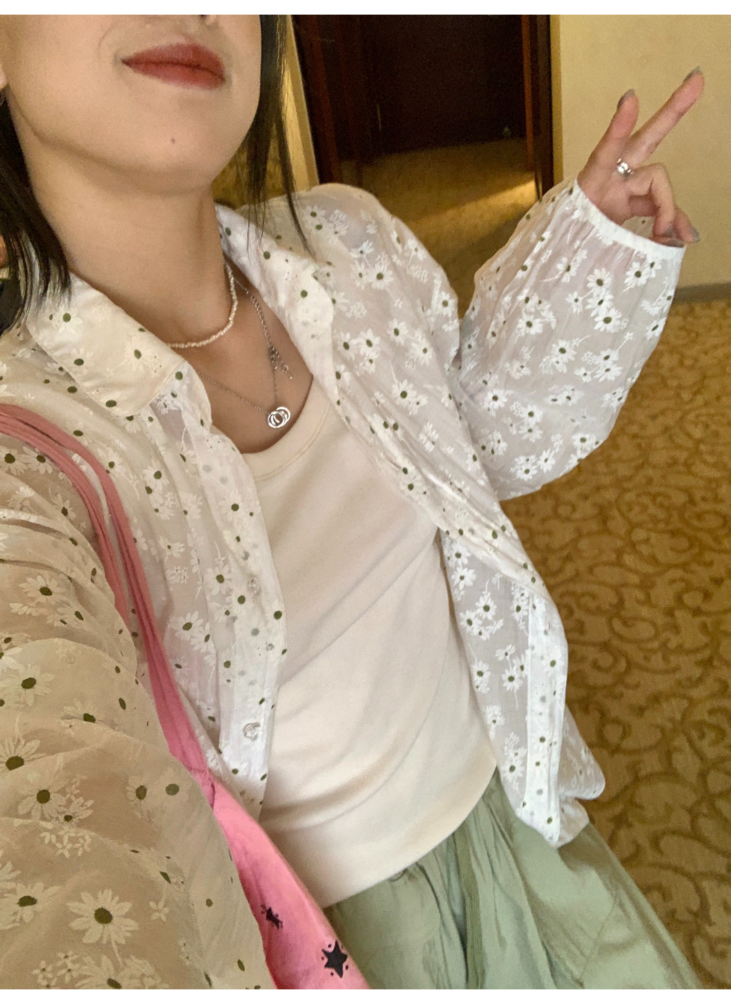 LelyMooch  バックレースニットタンクトップ  LEM073